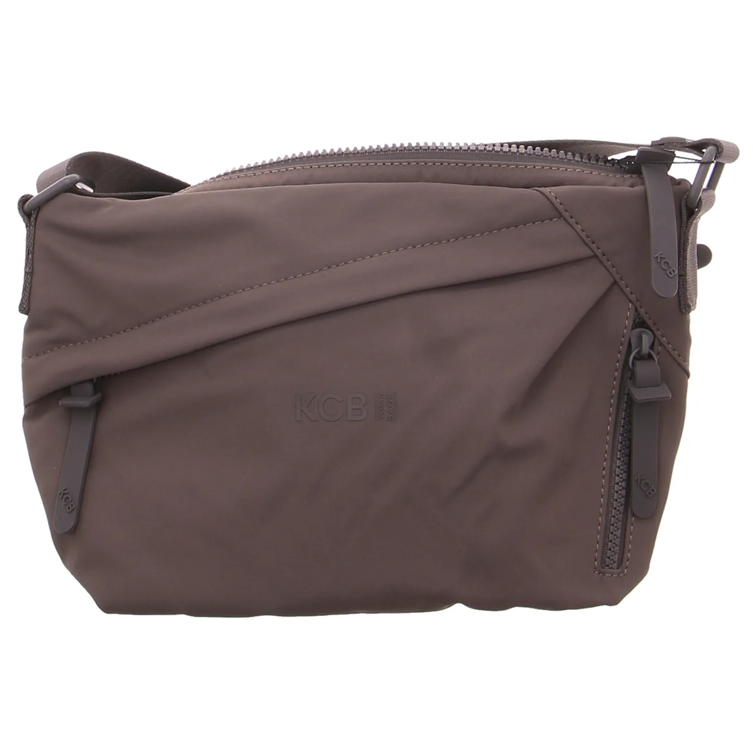 KCB VEGAN BAGS Wasserfest Sportliche Handtasche Braun Textil KCB VEGAN BAGS Wasserfest Sportliche Handtasche Braun Textil