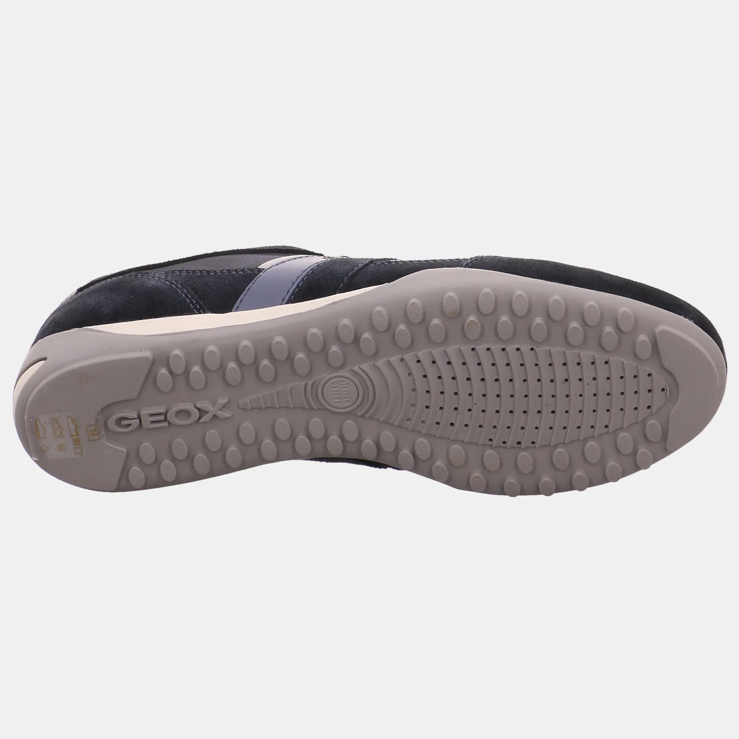 GEOX Halbschuhe Sneaker Blau Leder GEOX Halbschuhe Sneaker Blau Leder