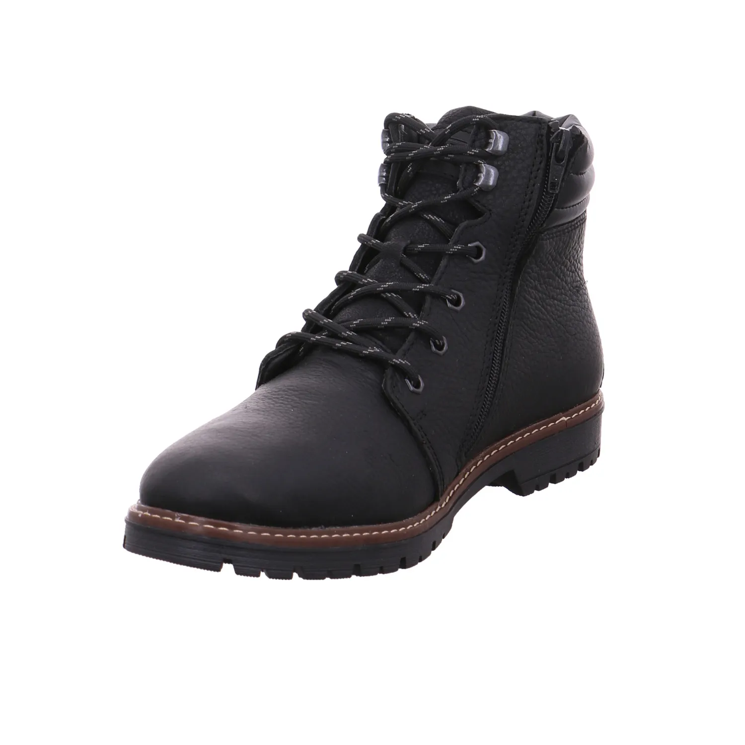 RIEKER Winter-Boots Schwarz Leder RIEKER Winter-Boots Schwarz Leder