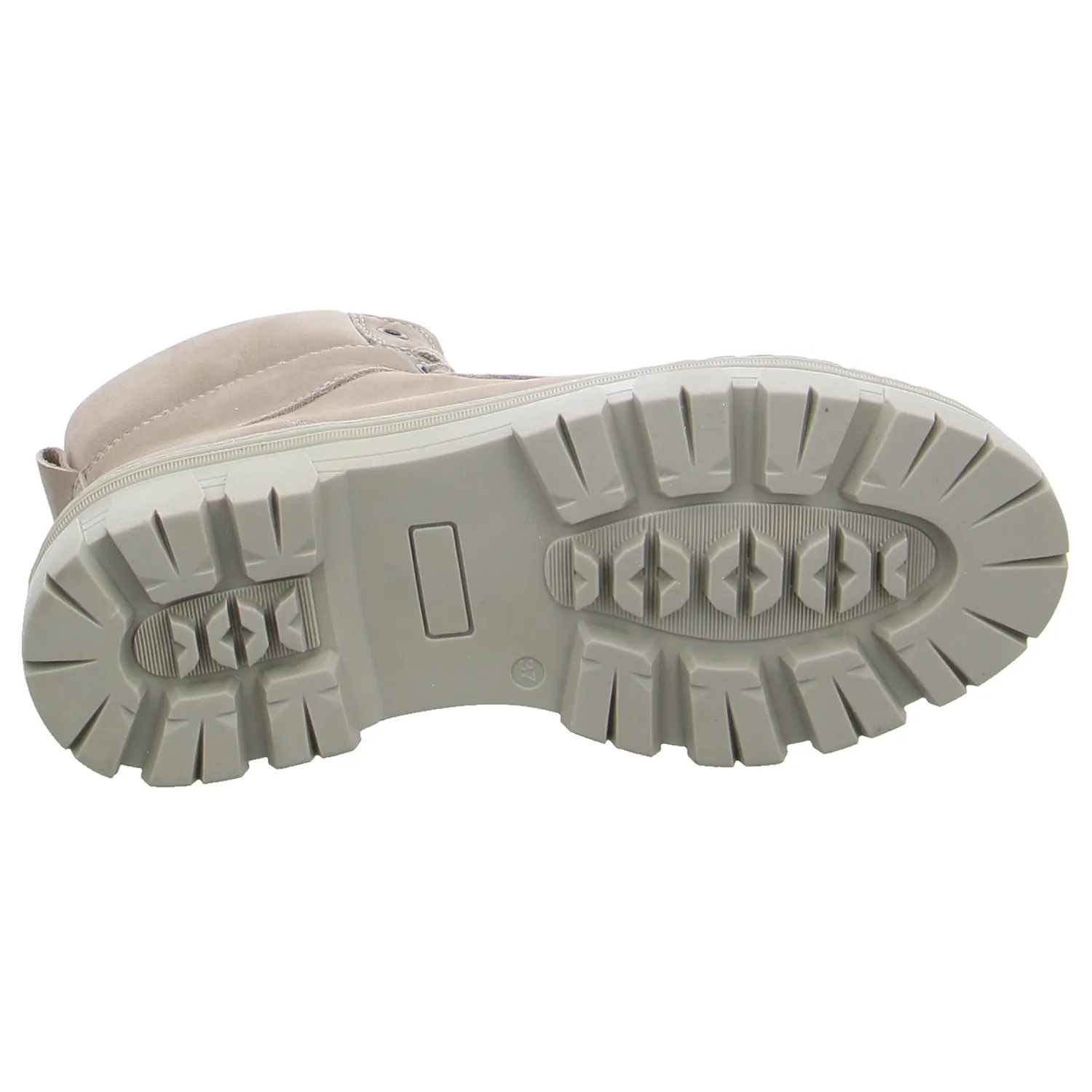 SCHUHENGEL Boot Taupe Leder SCHUHENGEL Boot Taupe Leder