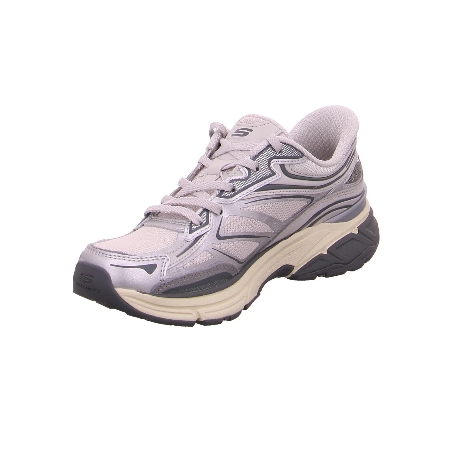 SKECHERS Sneaker Silber Synthetik SKECHERS Sneaker Silber Synthetik