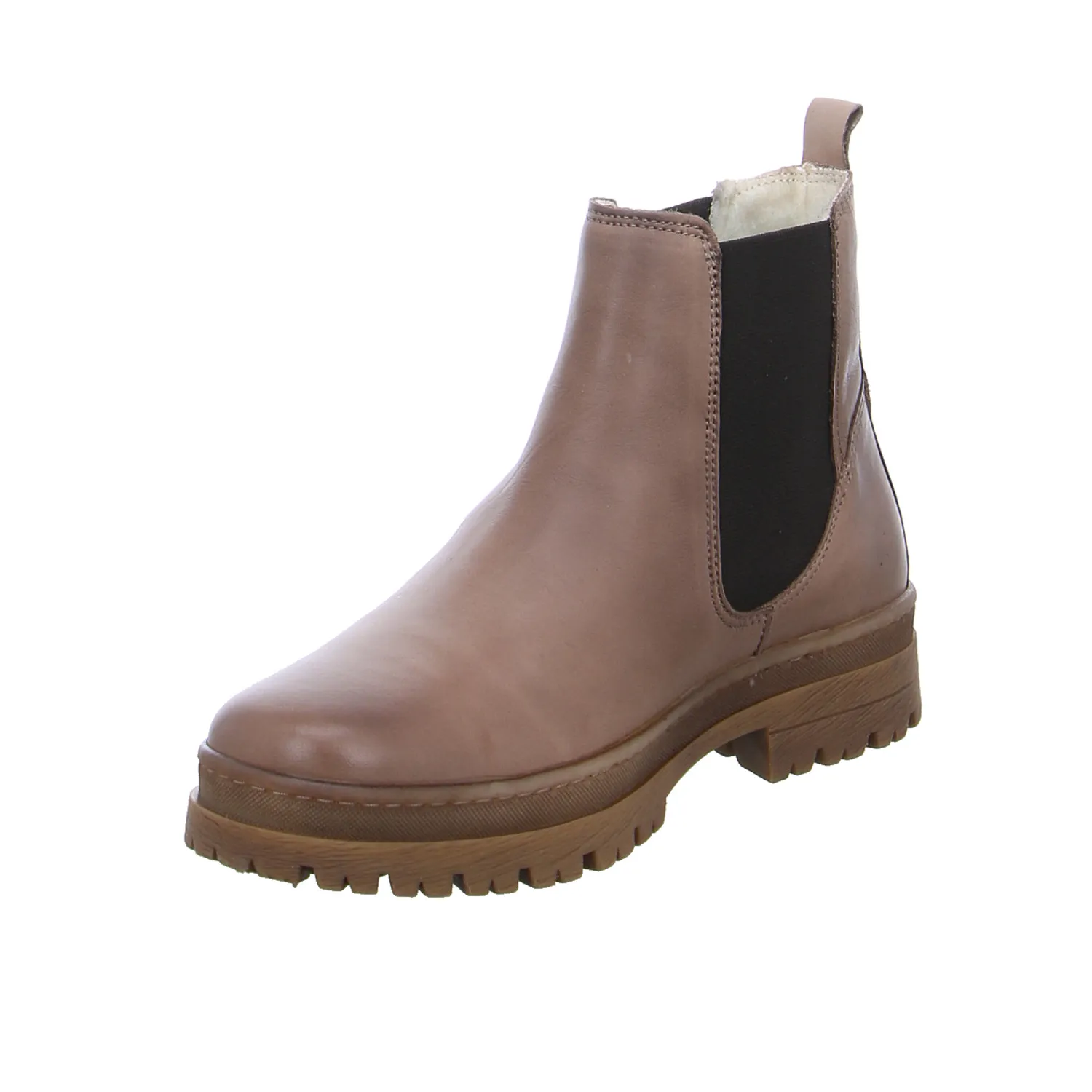 SCHUHENGEL Boot Beige Leder SCHUHENGEL Boot Beige Leder