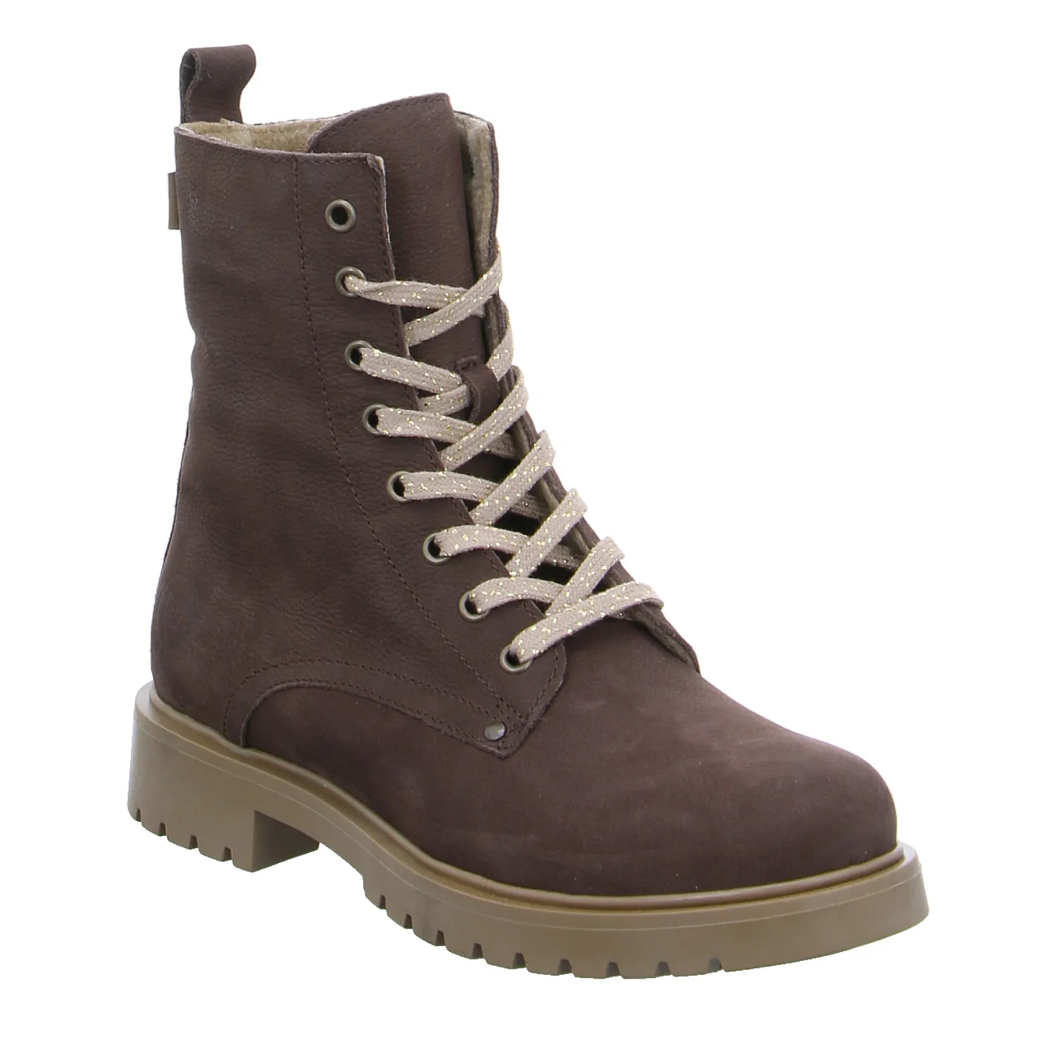 SOMMERKIND Boot Mädchen-Winter-Bottine Braun Leder SOMMERKIND Boot Mädchen-Winter-Bottine Braun Leder