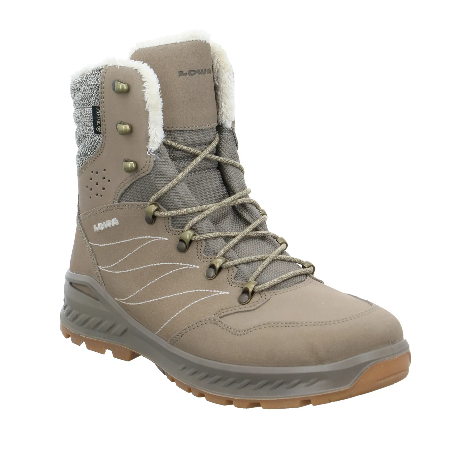LOWA Snowboots Damen Beige Leder LOWA Snowboots Damen Beige Leder