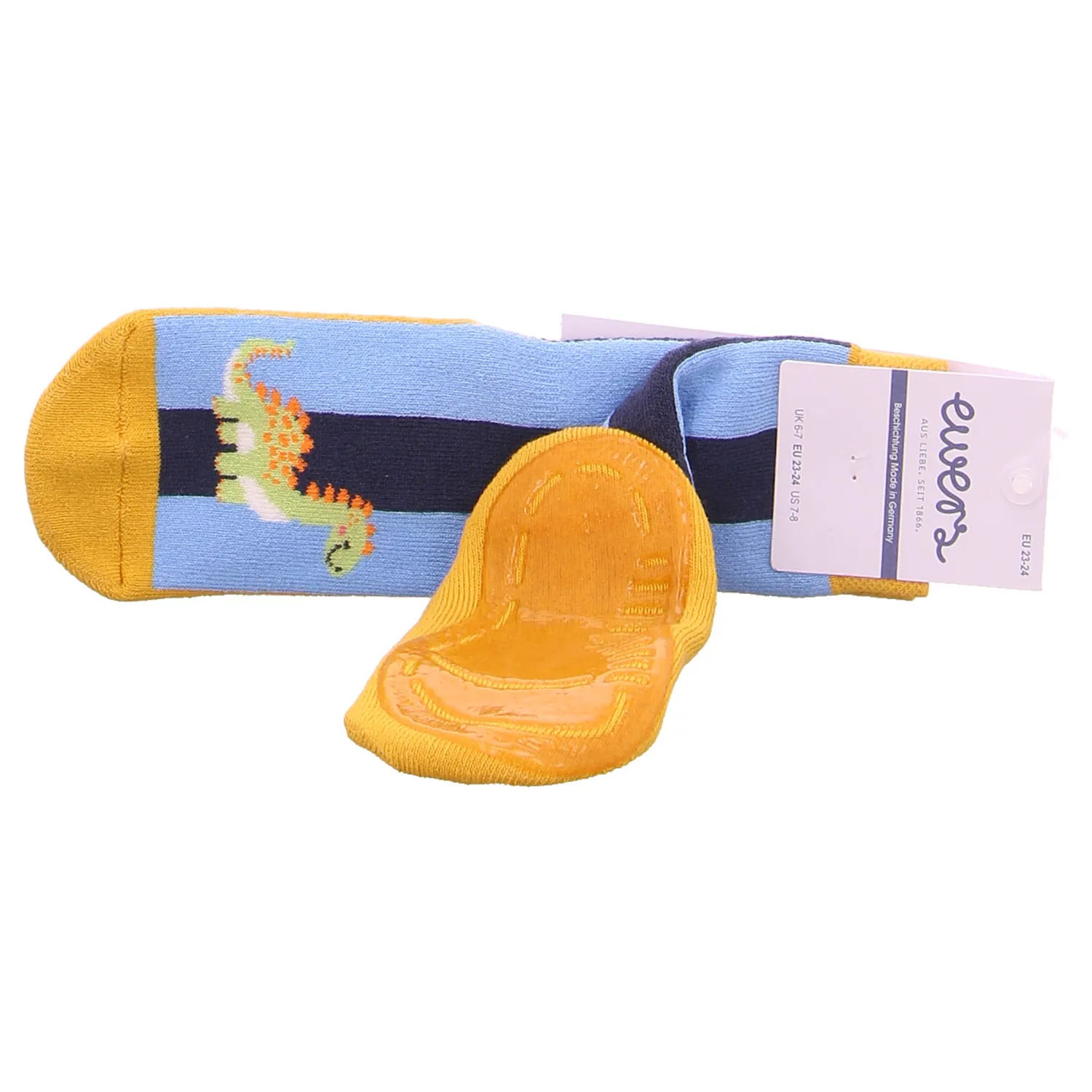 EWERS Vollsohle, Drachen Antirutsch-Socken Blau Textil EWERS Vollsohle, Drachen Antirutsch-Socken Blau Textil