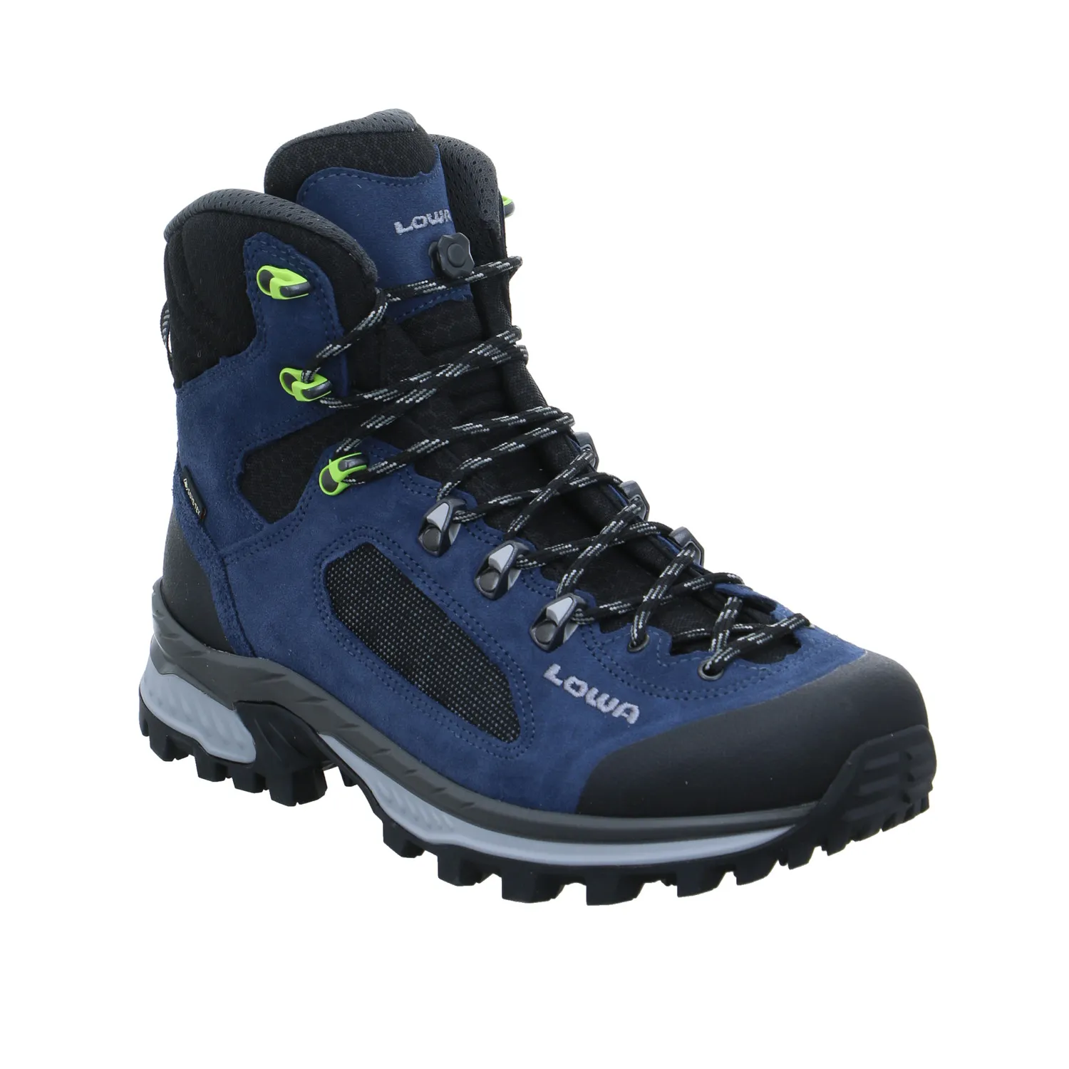 LOWA Trekkingschuhe Blau Leder 