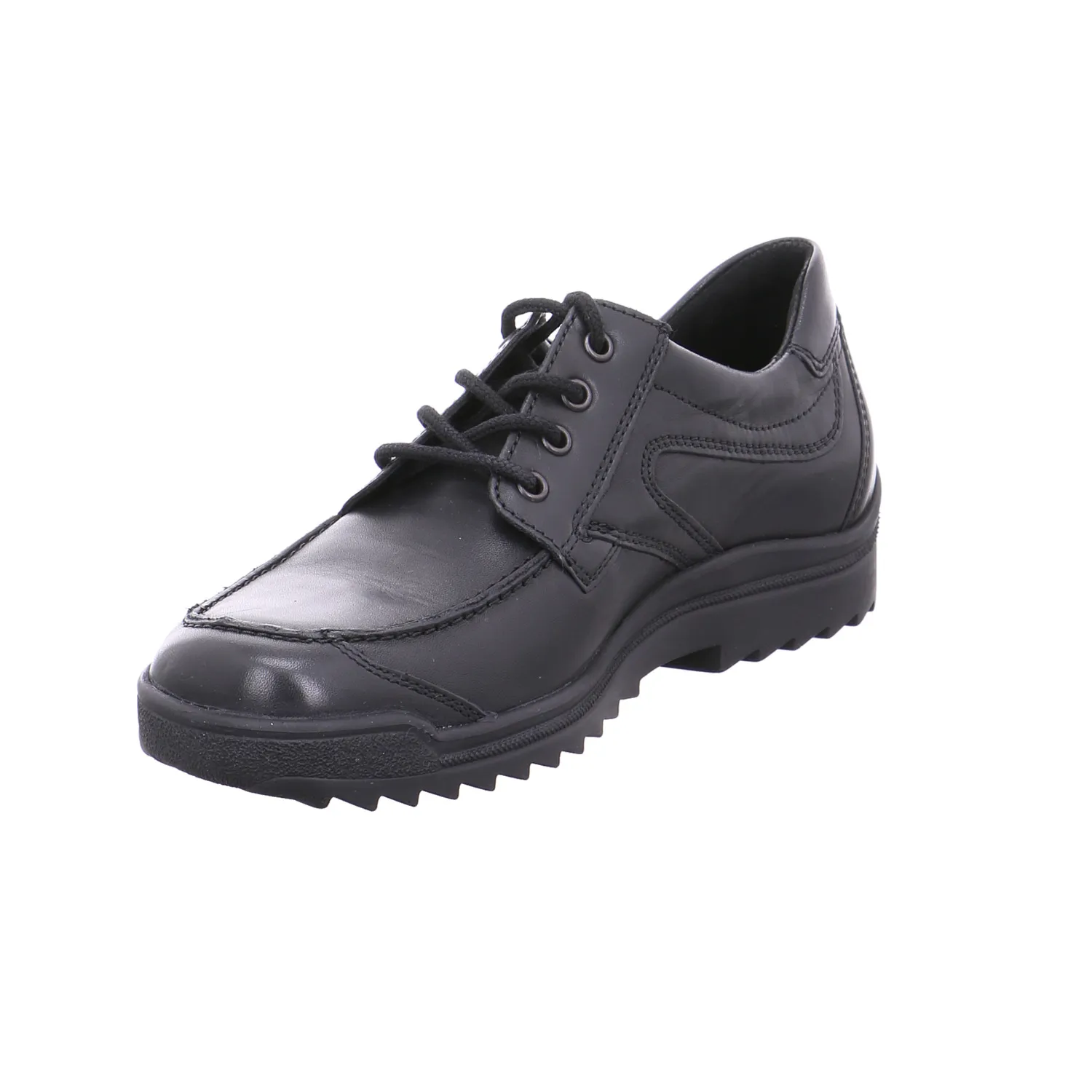 WALDLÄUFER Halbschuh Schwarz Leder 