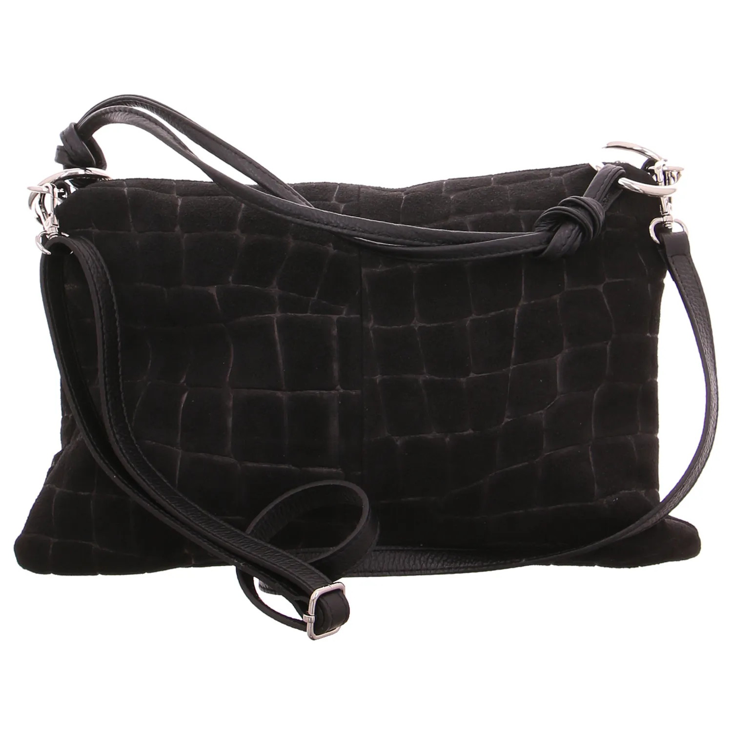 * Umhängetasche Schwarz Leder * Umhängetasche Schwarz Leder