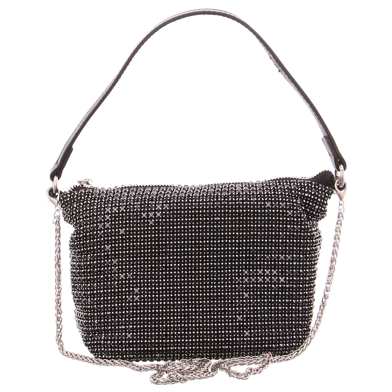 * Clutch / Abendtasche Schwarz Synthetik 
