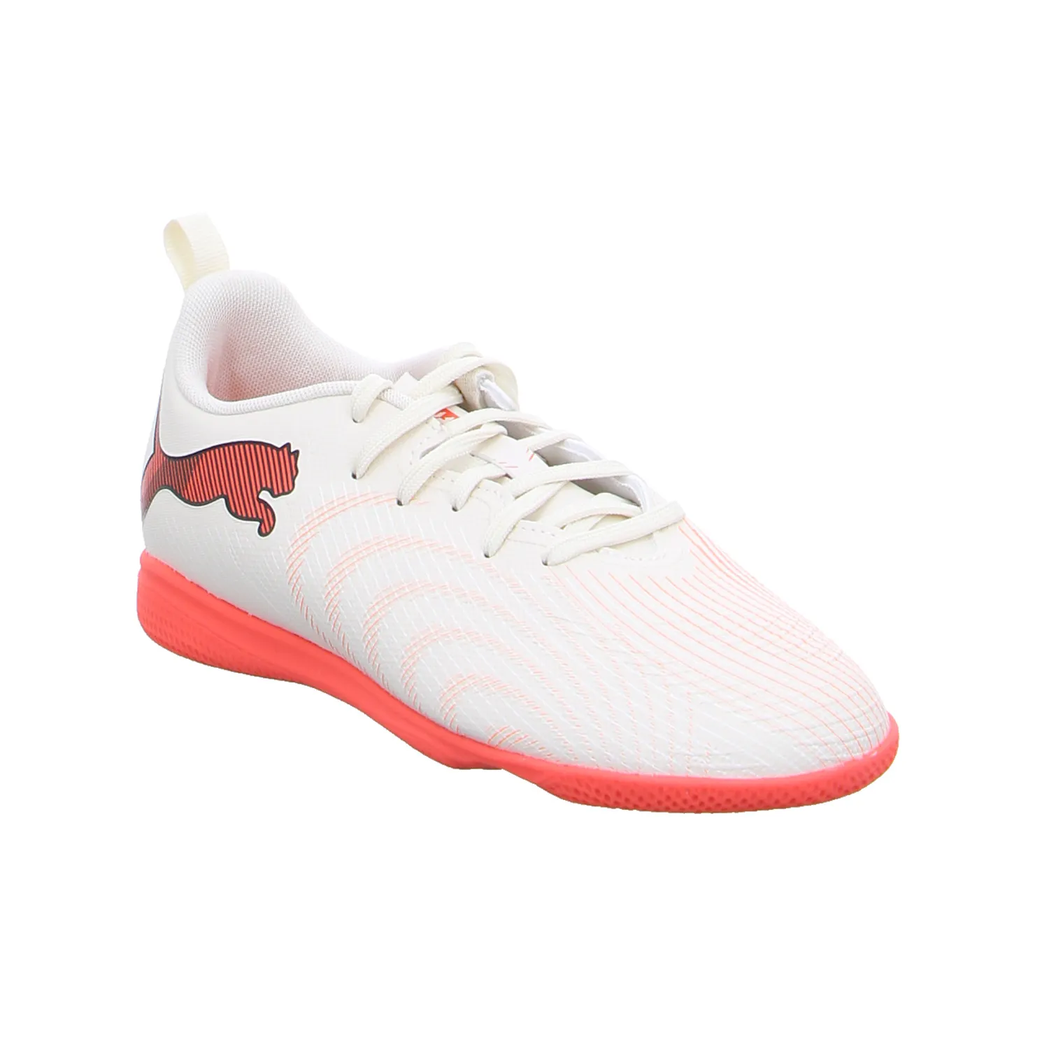 PUMA FUTURE 9 PLAY IT Jr Kinder Indoor Weiss Lederimitat PUMA FUTURE 9 PLAY IT Jr Kinder Indoor Weiss Lederimitat