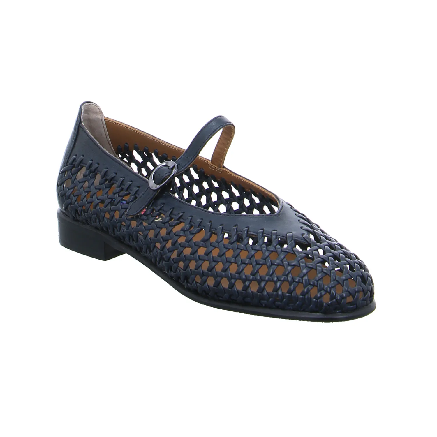 EVERYBODY Ballerina Blau Leder 