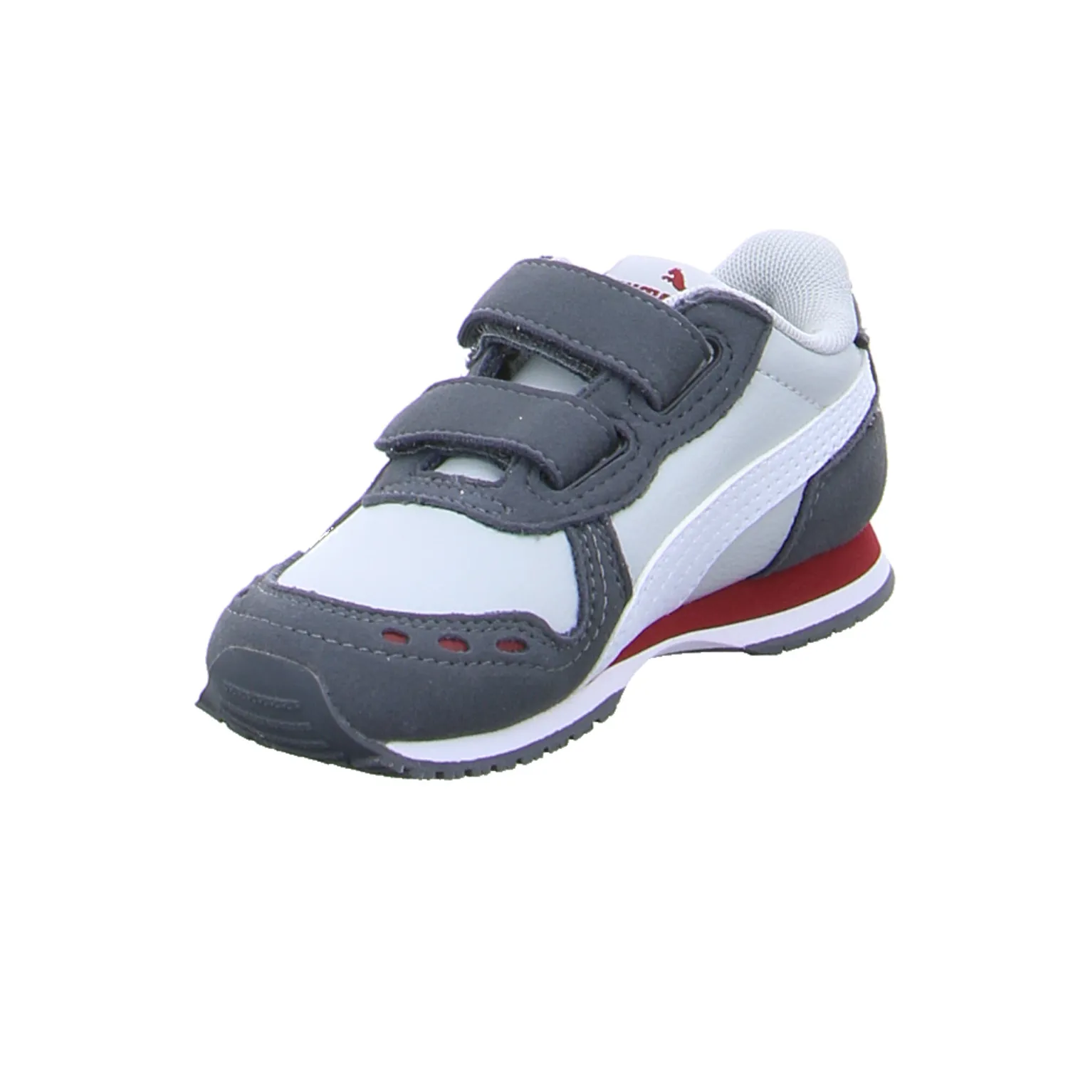 PUMA unisex Sneaker Baby-Sport-Bottine Grau Lederimitat 