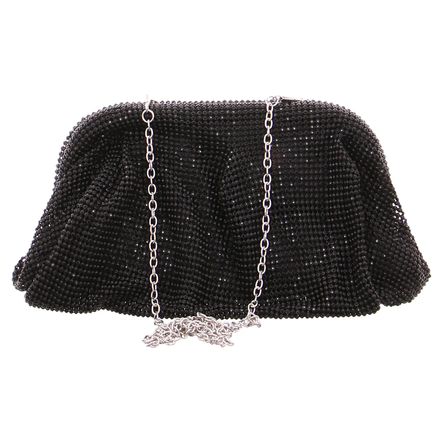 * Clutch / Abendtasche Schwarz Synthetik 