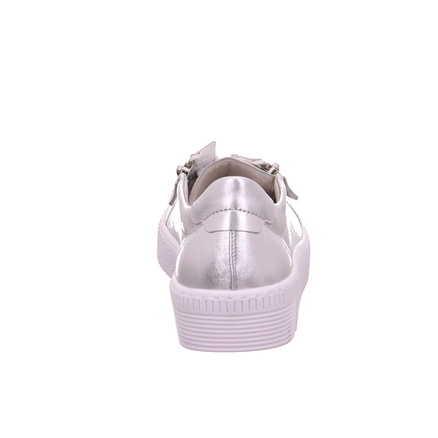 GABOR mit Wechselfussbett Sneaker Silber Leder GABOR mit Wechselfussbett Sneaker Silber Leder