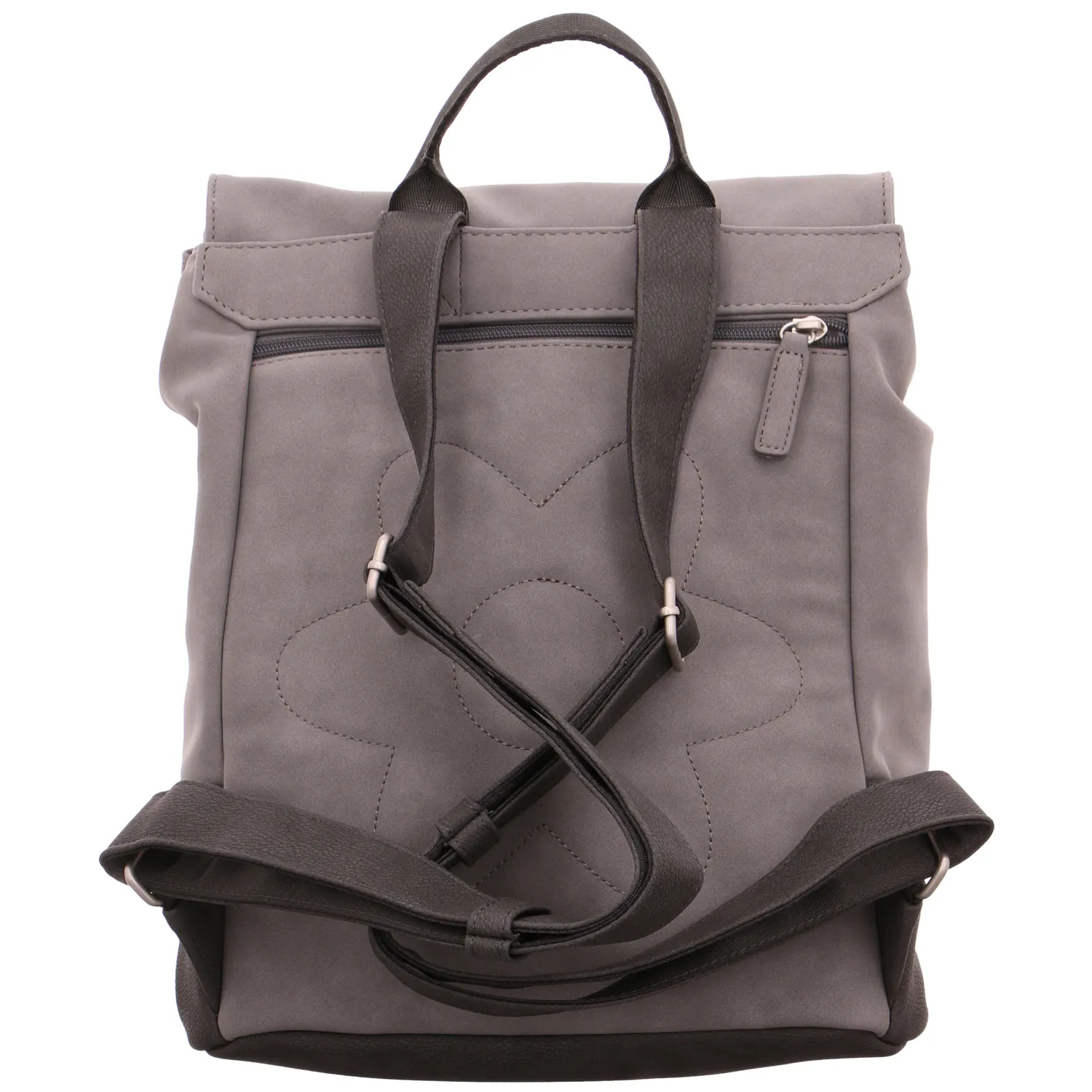 ZWEI Rucksack Grau Lederimitat ZWEI Rucksack Grau Lederimitat