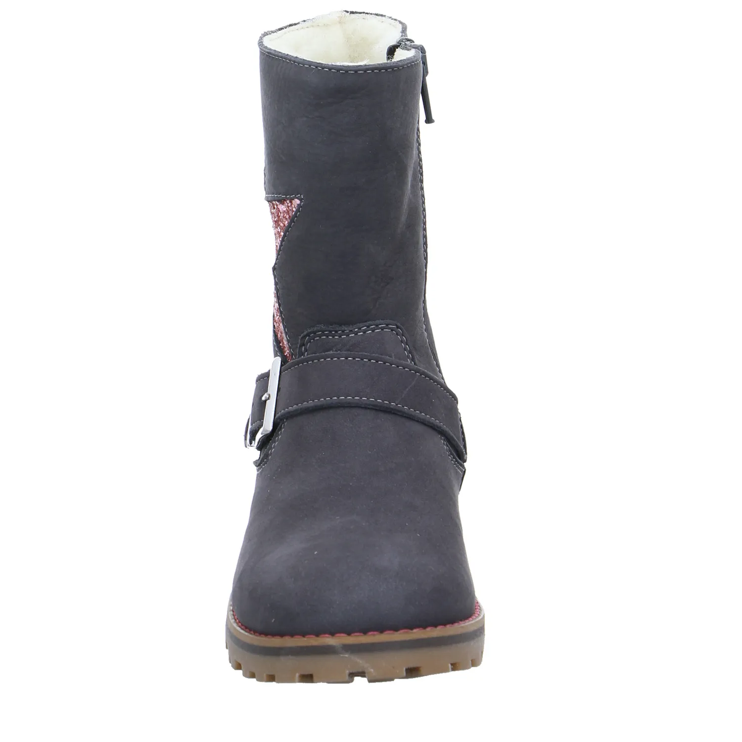 SCHUHENGEL Lederstiefel Kleinkinder-Winterstiefel Grau Leder SCHUHENGEL Lederstiefel Kleinkinder-Winterstiefel Grau Leder
