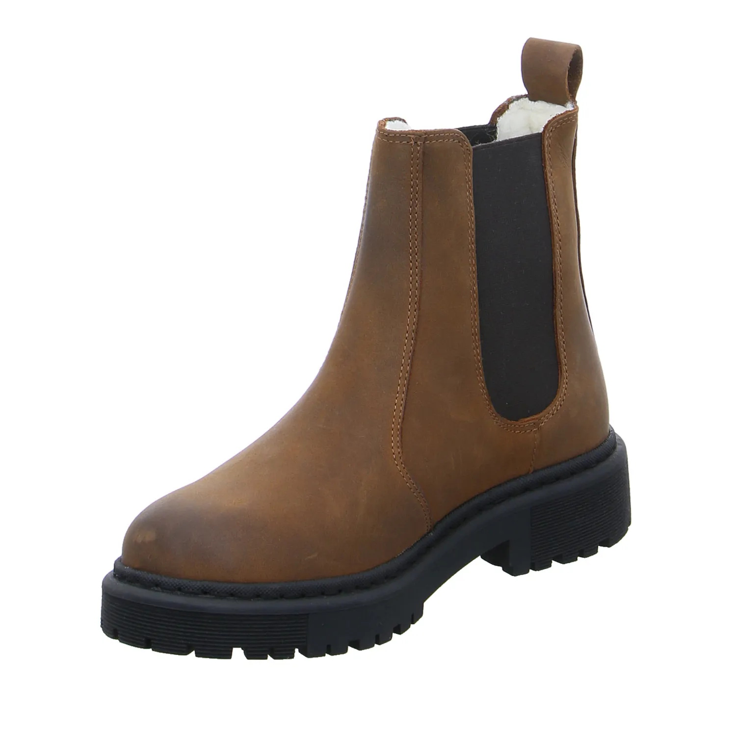 SCHUHENGEL mit Wollfutter Boot Braun Leder 