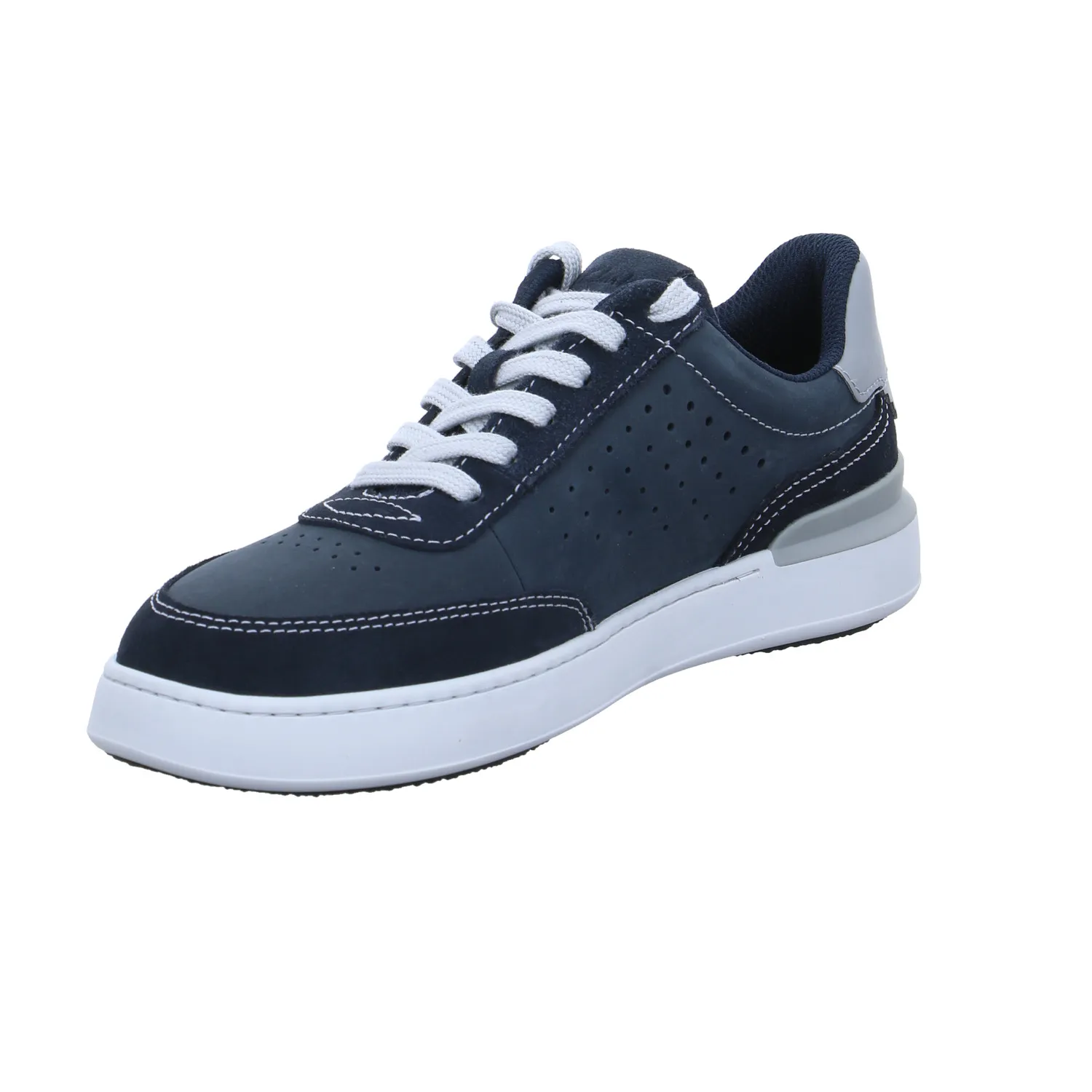 CLARKS Halbschuhe Sneaker Blau Leder 