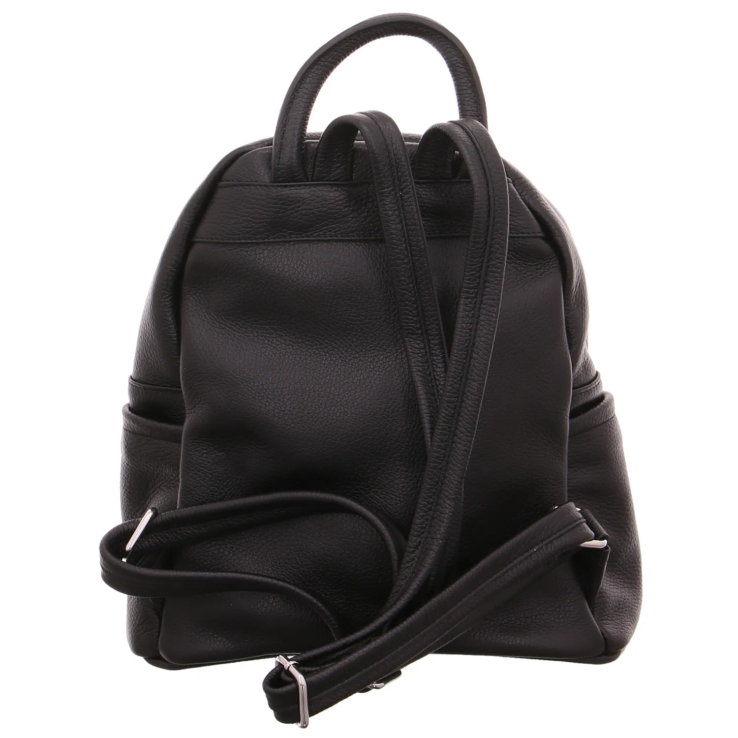 SCHUHENGEL Rucksack Schwarz Leder SCHUHENGEL Rucksack Schwarz Leder