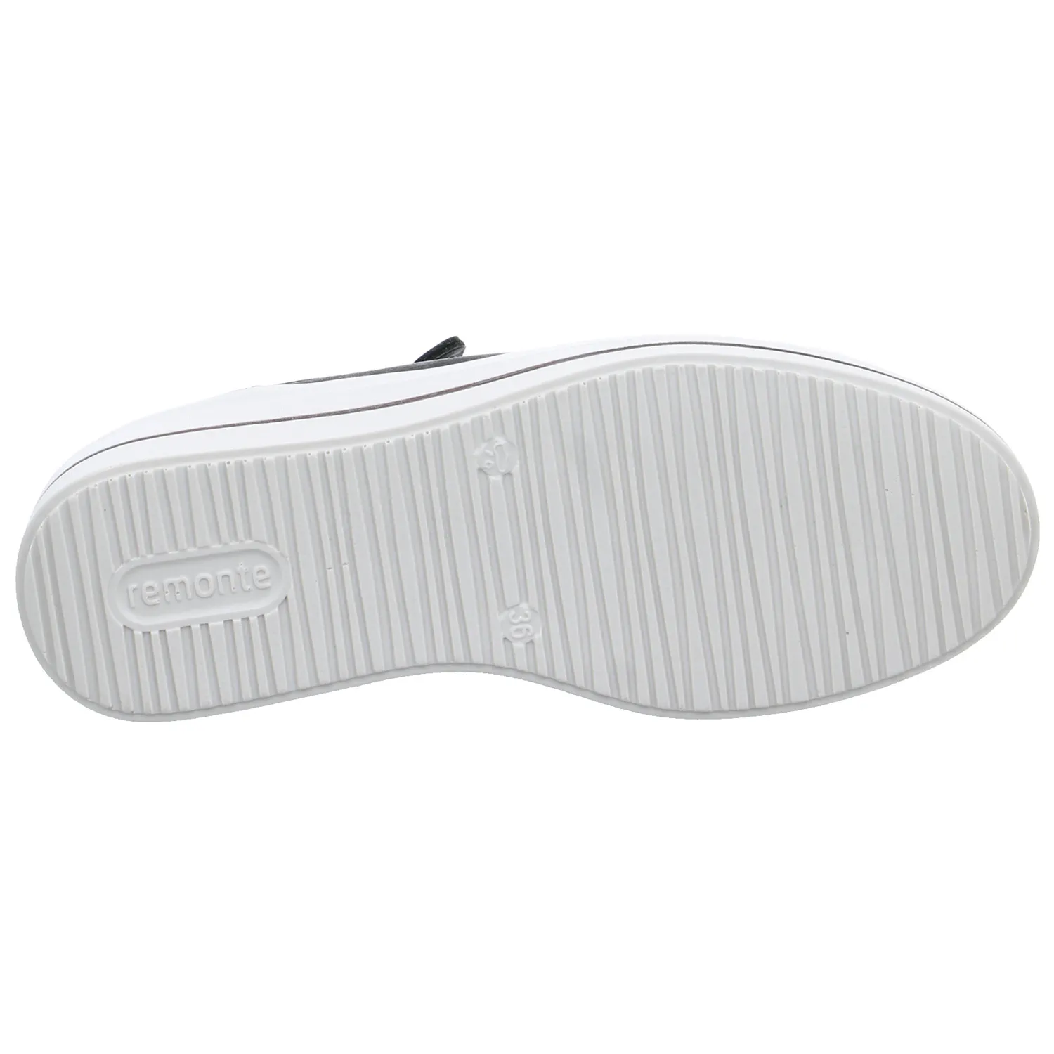 REMONTE mit Wechselfussbett Sneaker Schwarz Leder 
