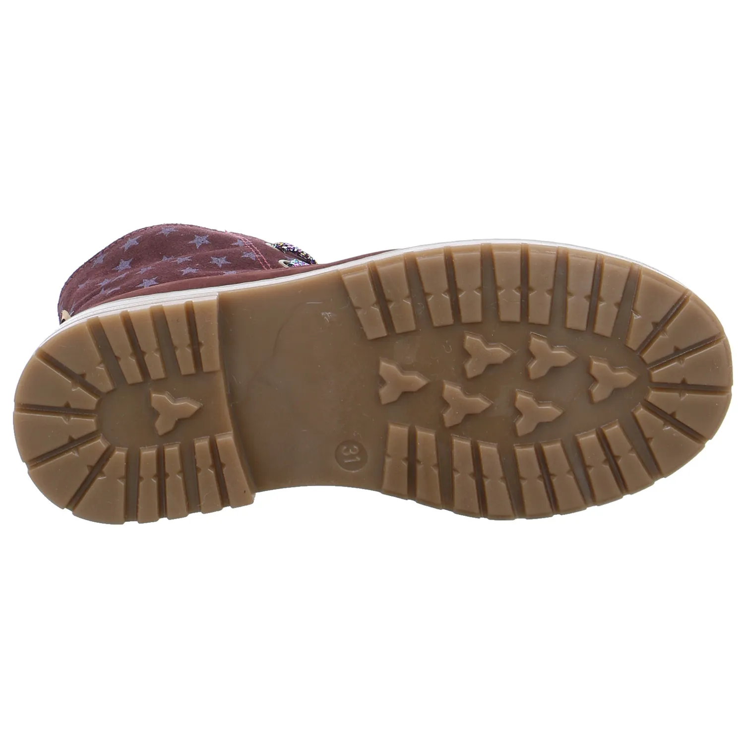 SCHUHENGEL Schnürstiefel Kleinkinder-Winterstiefel Dunkelrot Leder SCHUHENGEL Schnürstiefel Kleinkinder-Winterstiefel Dunkelrot Leder