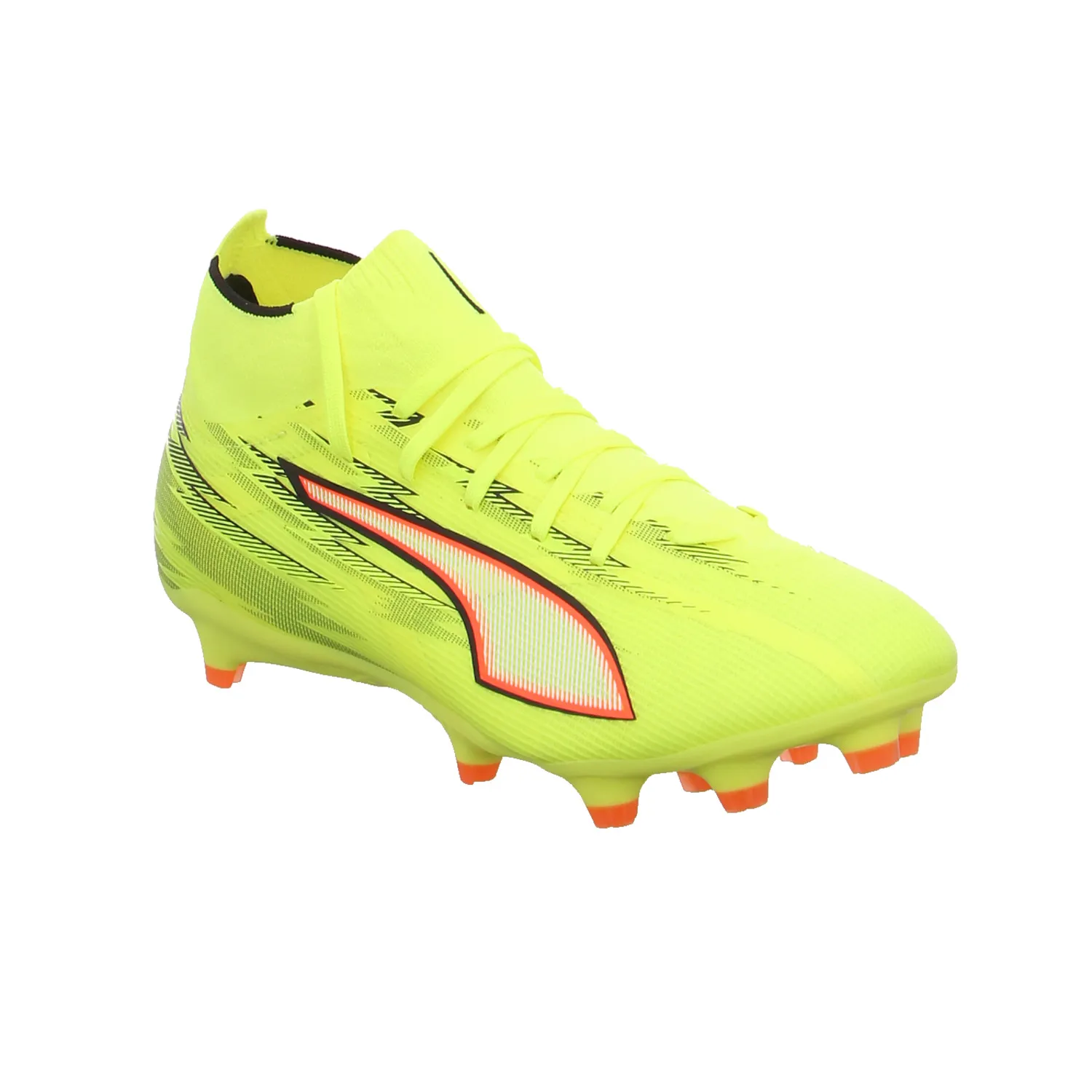 PUMA Ultra 6 Match FG yellow Fussball Nocken Gelb Recycelte Materialien PUMA Ultra 6 Match FG yellow Fussball Nocken Gelb Recycelte Materialien
