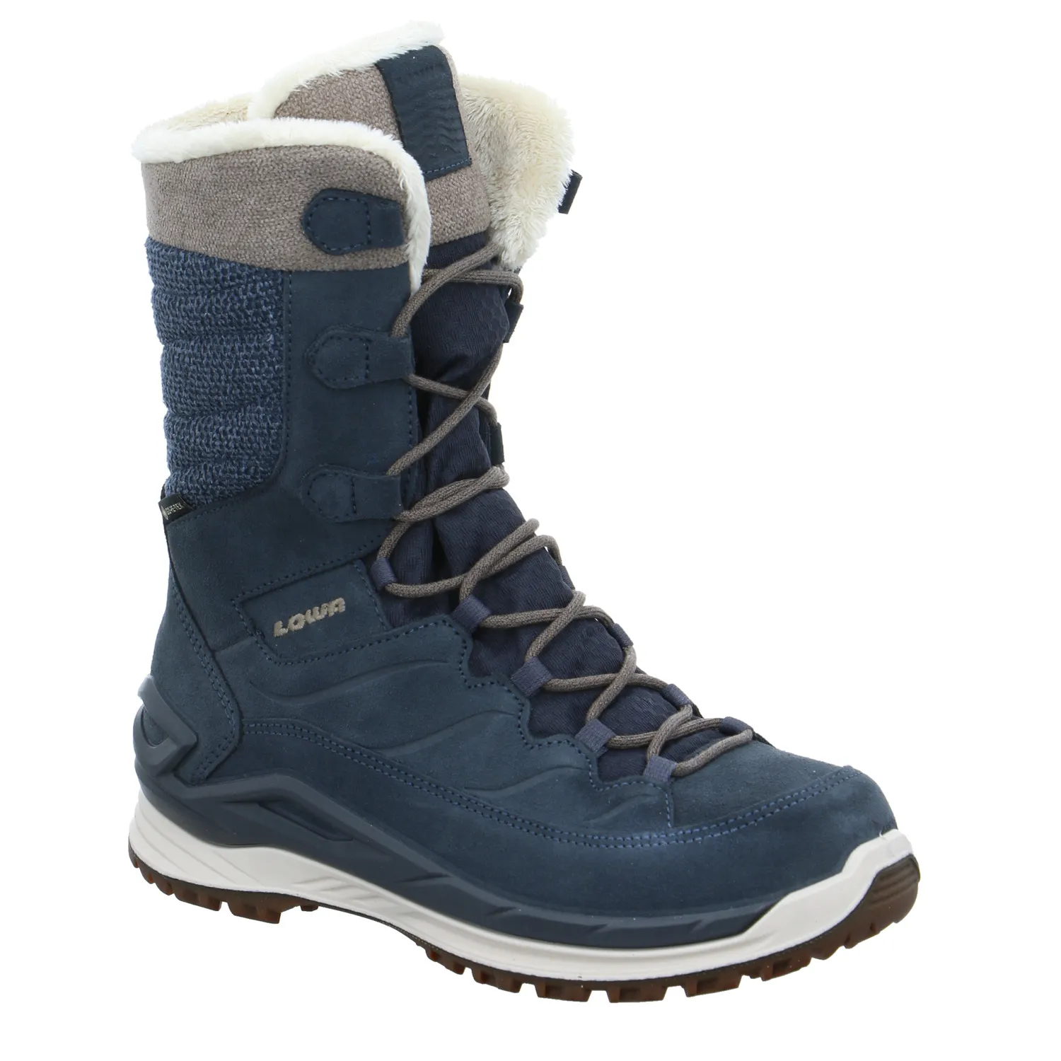 LOWA Snowboots Damen Blau Leder LOWA Snowboots Damen Blau Leder