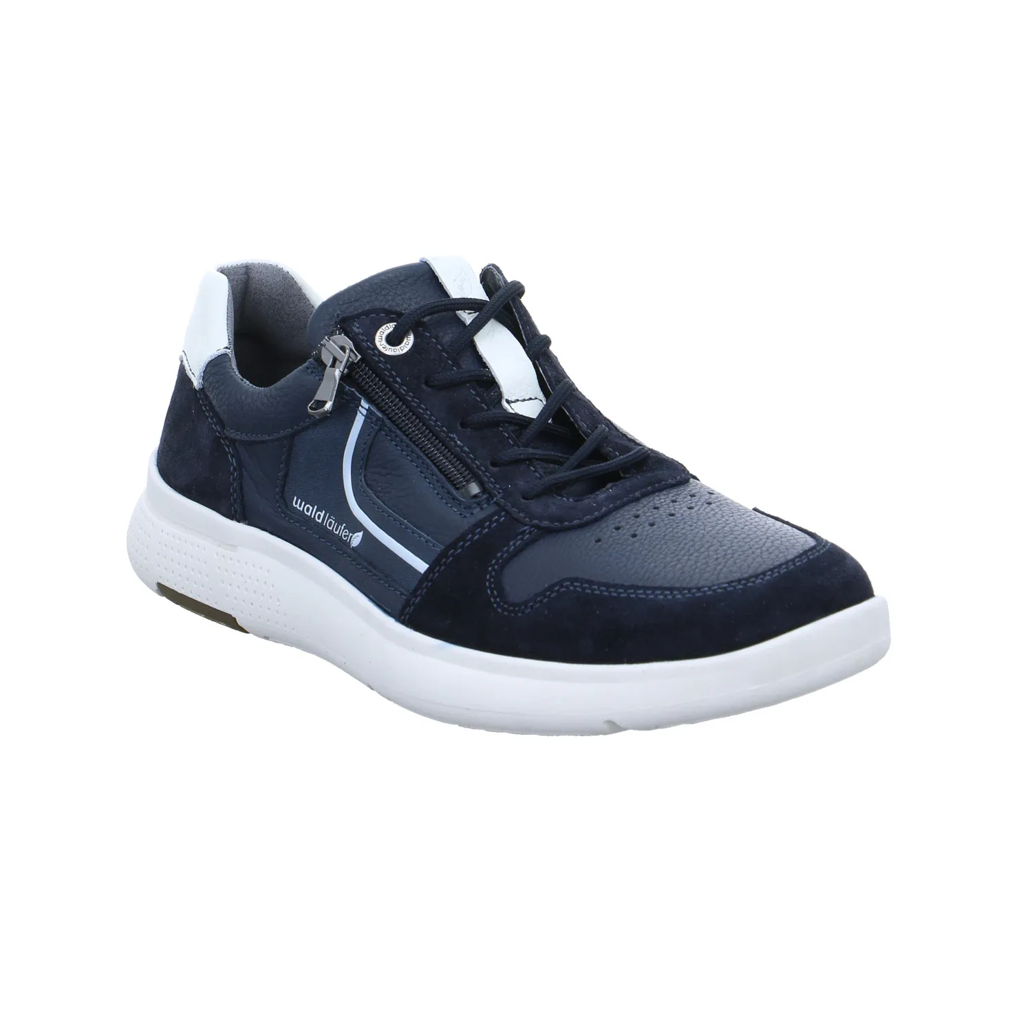 WALDLÄUFER Halbschuhe Sneaker Blau Leder WALDLÄUFER Halbschuhe Sneaker Blau Leder