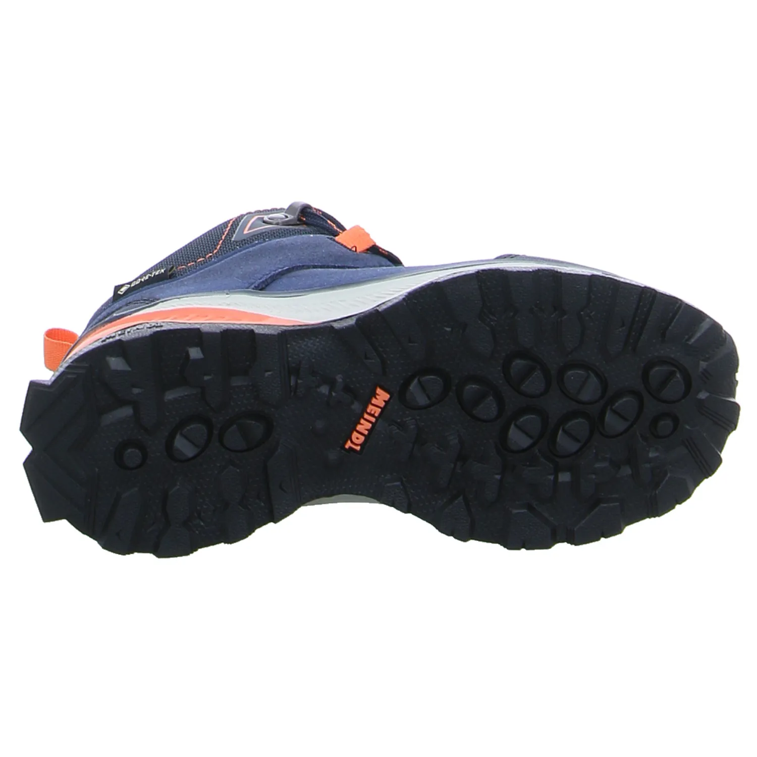 MEINDL mit Gore Tex Kinder-Wanderschuhe Blau Lederimitat MEINDL mit Gore Tex Kinder-Wanderschuhe Blau Lederimitat