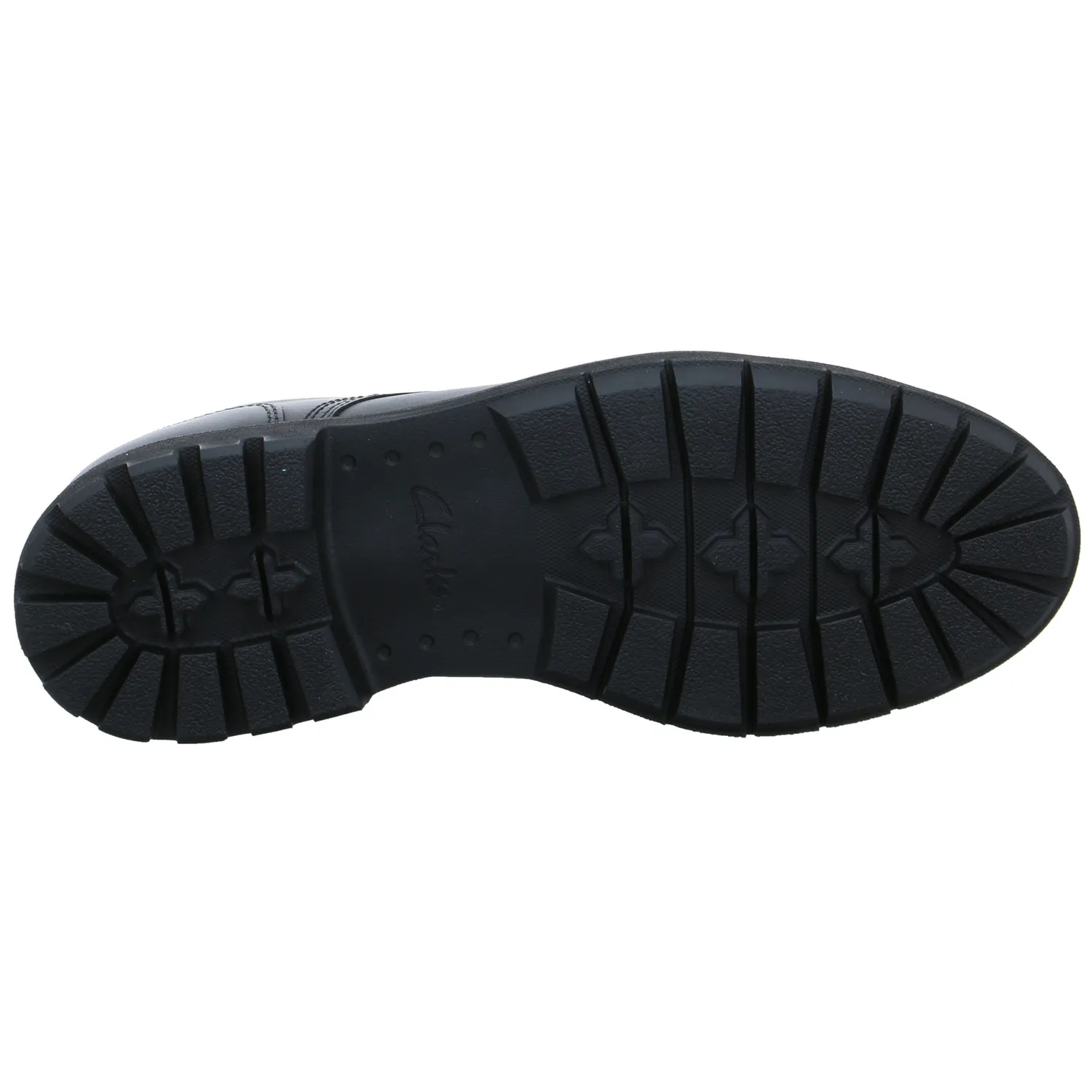CLARKS Halbschuh Schwarz Leder CLARKS Halbschuh Schwarz Leder