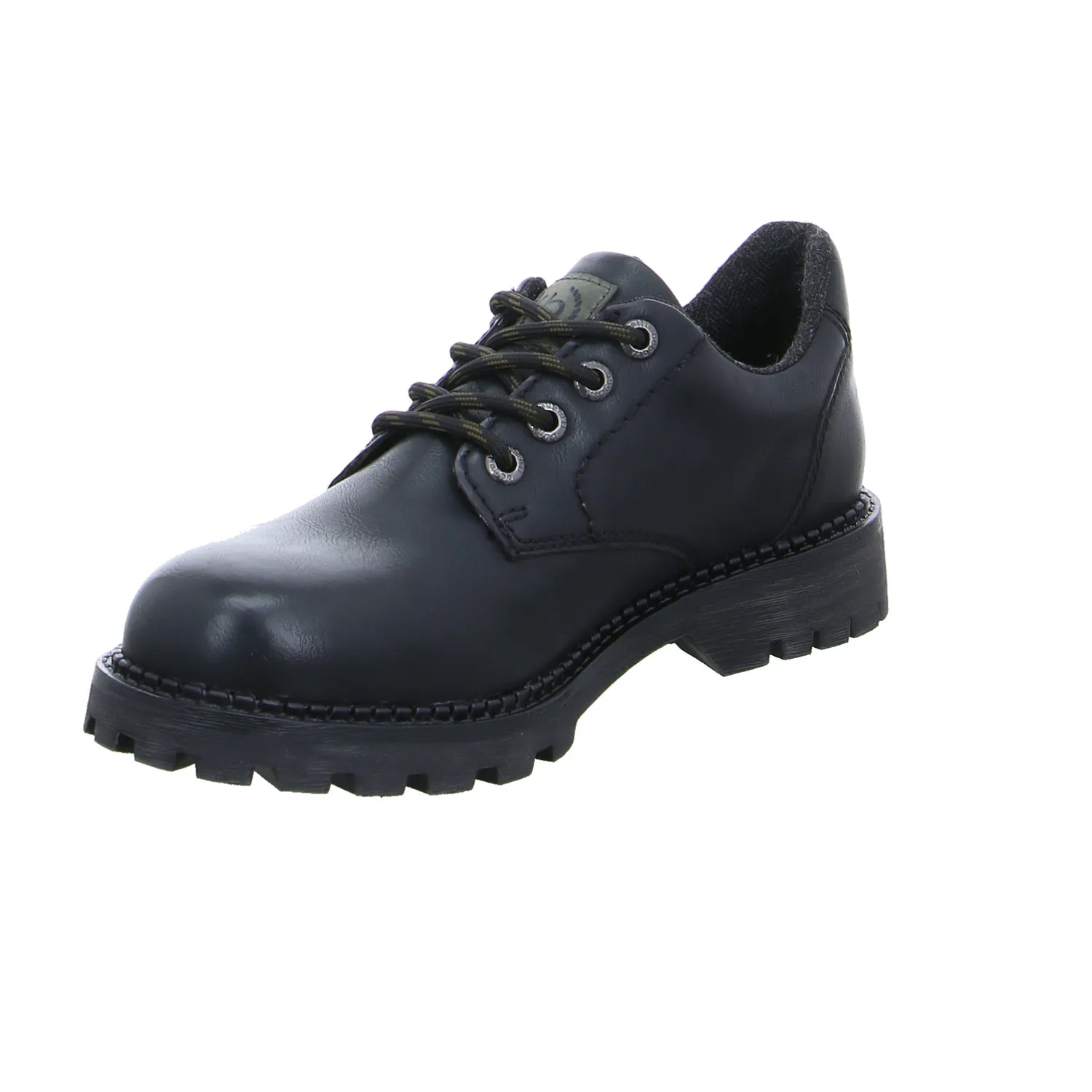 BUGATTI SHOES Halbschuh Schwarz Leder 