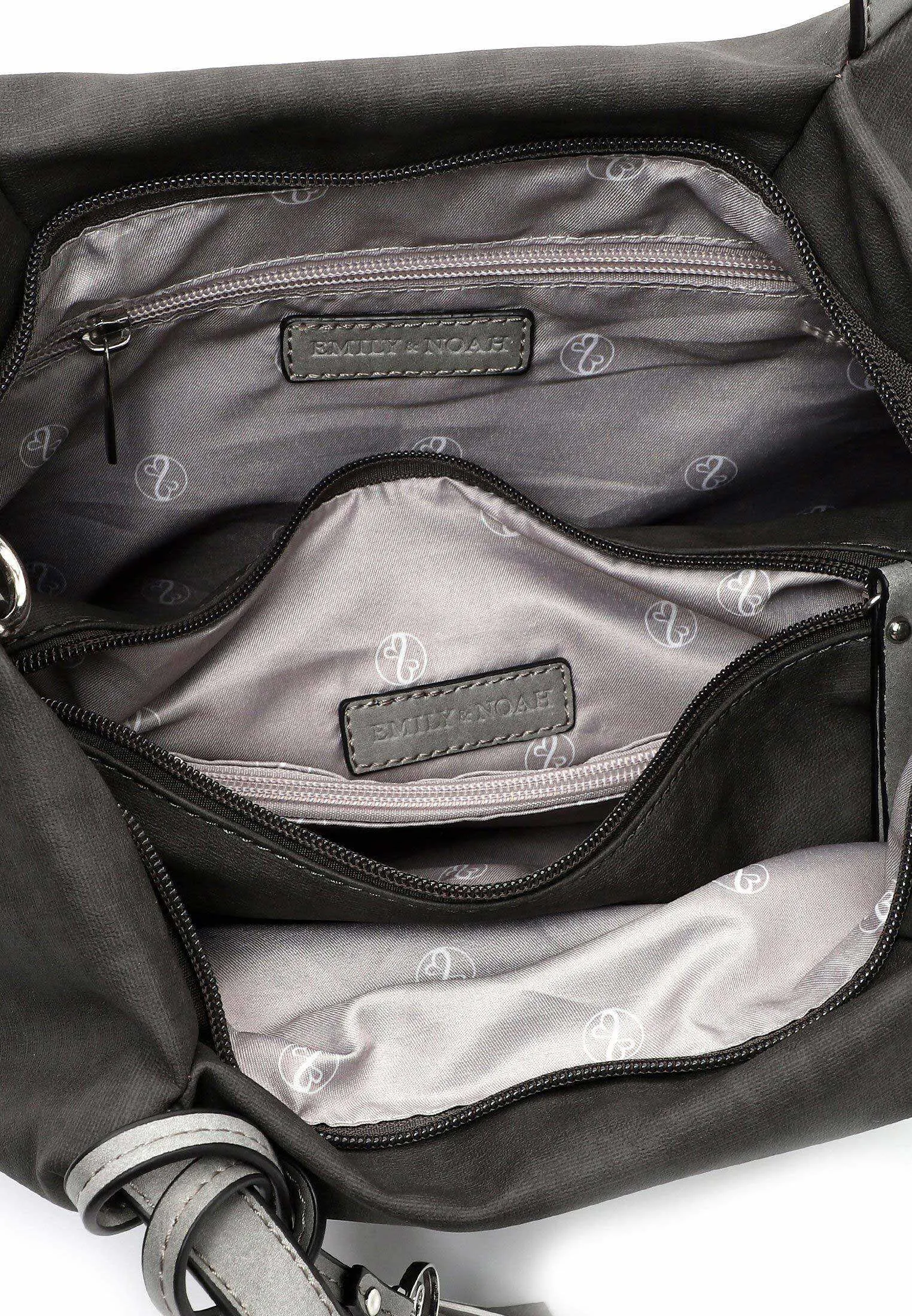 EMILY & NOAH mit Bag in Bag Shopper Grau Lederimitat EMILY & NOAH mit Bag in Bag Shopper Grau Lederimitat
