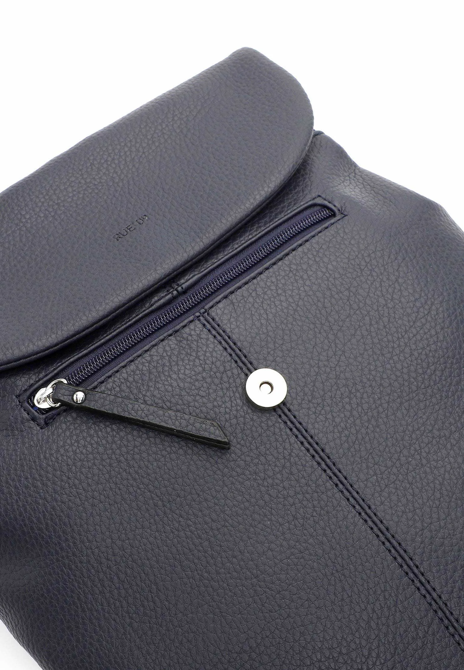 RUE68 Rucksack Blau Lederimitat RUE68 Rucksack Blau Lederimitat