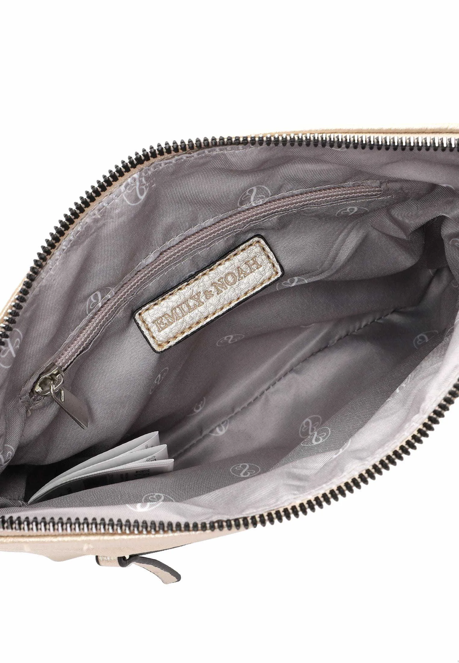 EMILY & NOAH Umhängetasche Gold Lederimitat 