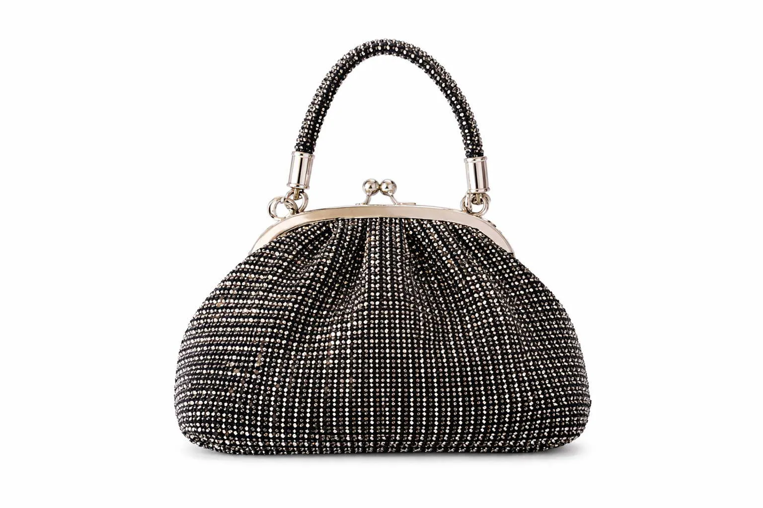 LA STRADA Clutch / Abendtasche Schwarz Synthetik LA STRADA Clutch / Abendtasche Schwarz Synthetik