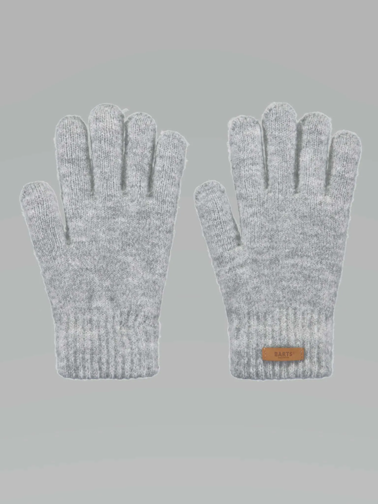 BARTS Finger Strickhandschuh Grau Textil BARTS Finger Strickhandschuh Grau Textil