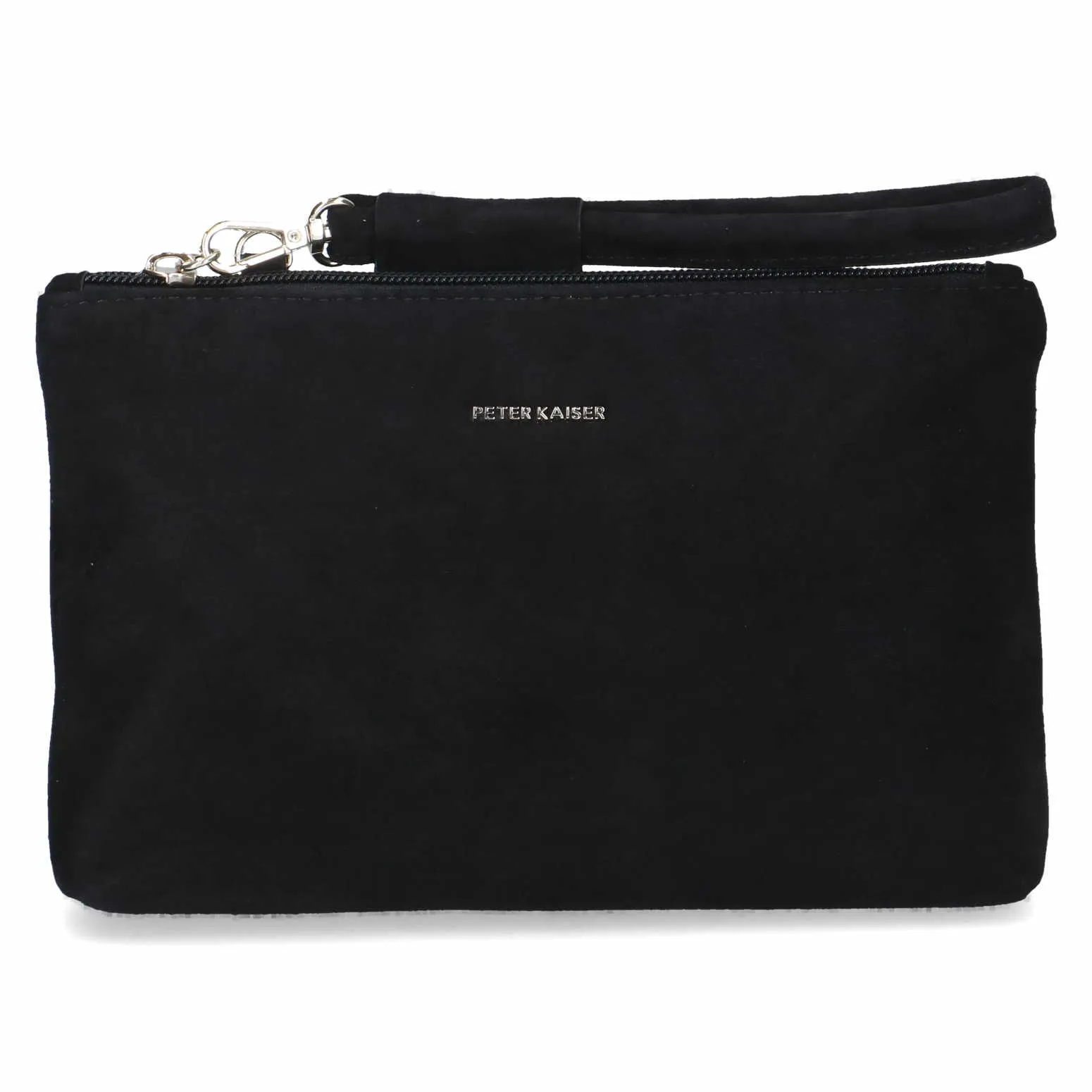 PETER KAISER Clutch / Abendtasche Schwarz Leder 