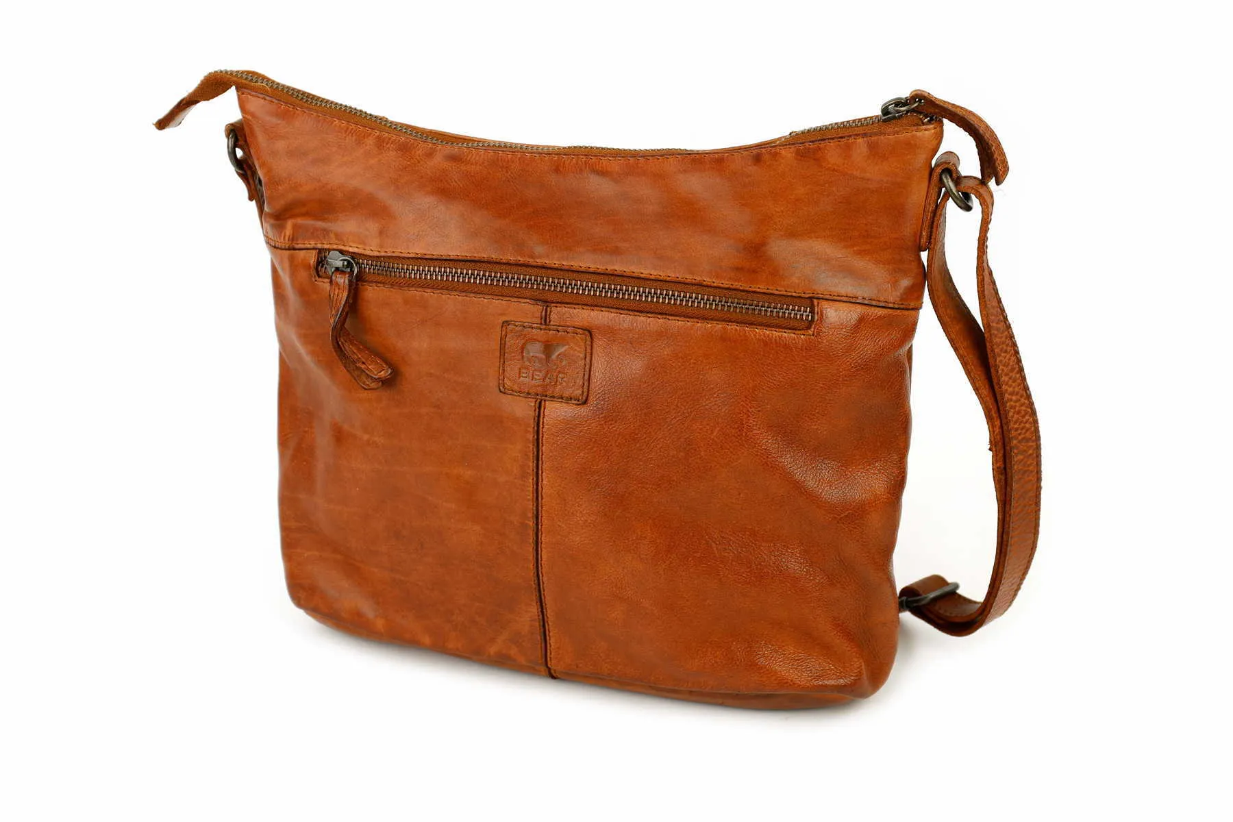 BEAR DESIGN Beuteltasche Cognac Leder BEAR DESIGN Beuteltasche Cognac Leder