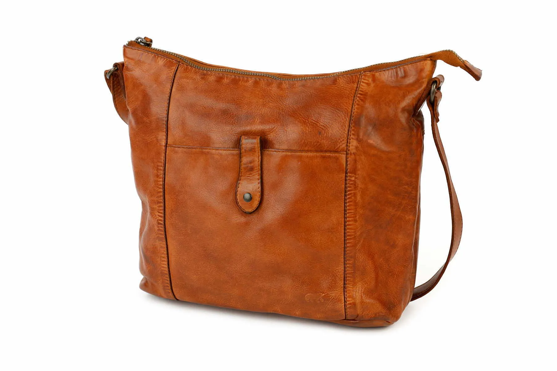 BEAR DESIGN Beuteltasche Cognac Leder BEAR DESIGN Beuteltasche Cognac Leder