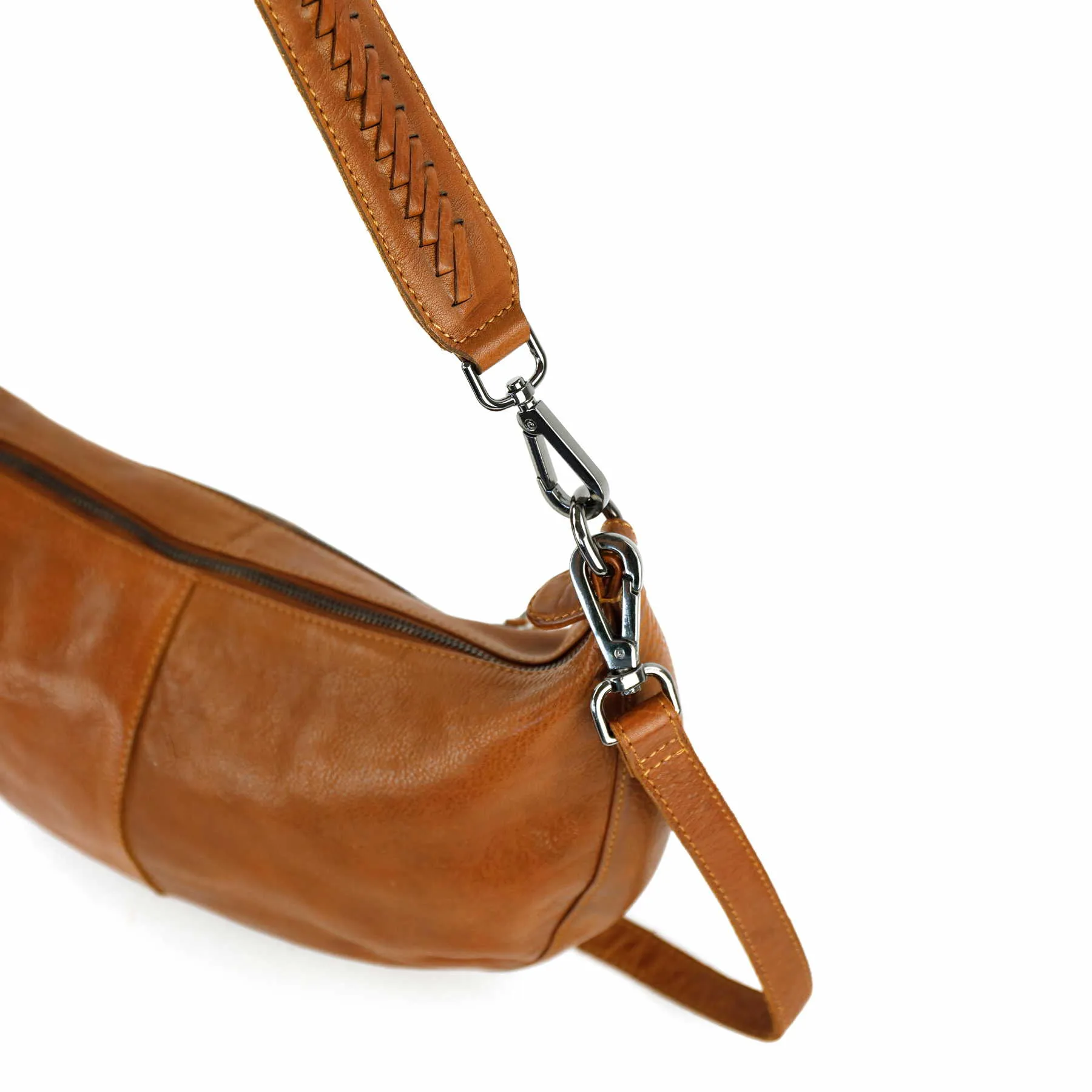 BEAR DESIGN Gürteltasche / Bodybag Braun Leder 