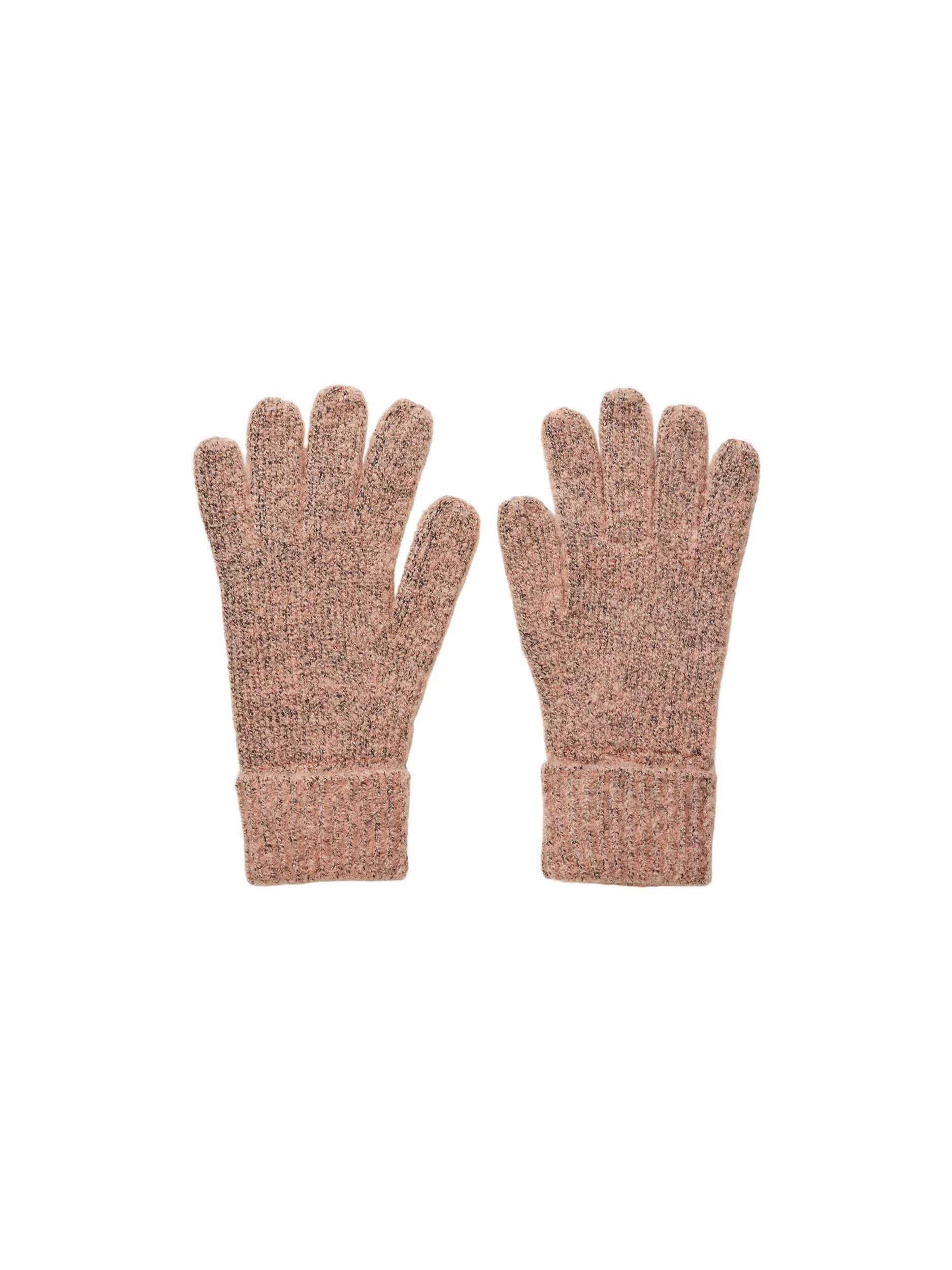 PIECES Armabschluss mit Umschlag Strickhandschuh Rosa Textil PIECES Armabschluss mit Umschlag Strickhandschuh Rosa Textil
