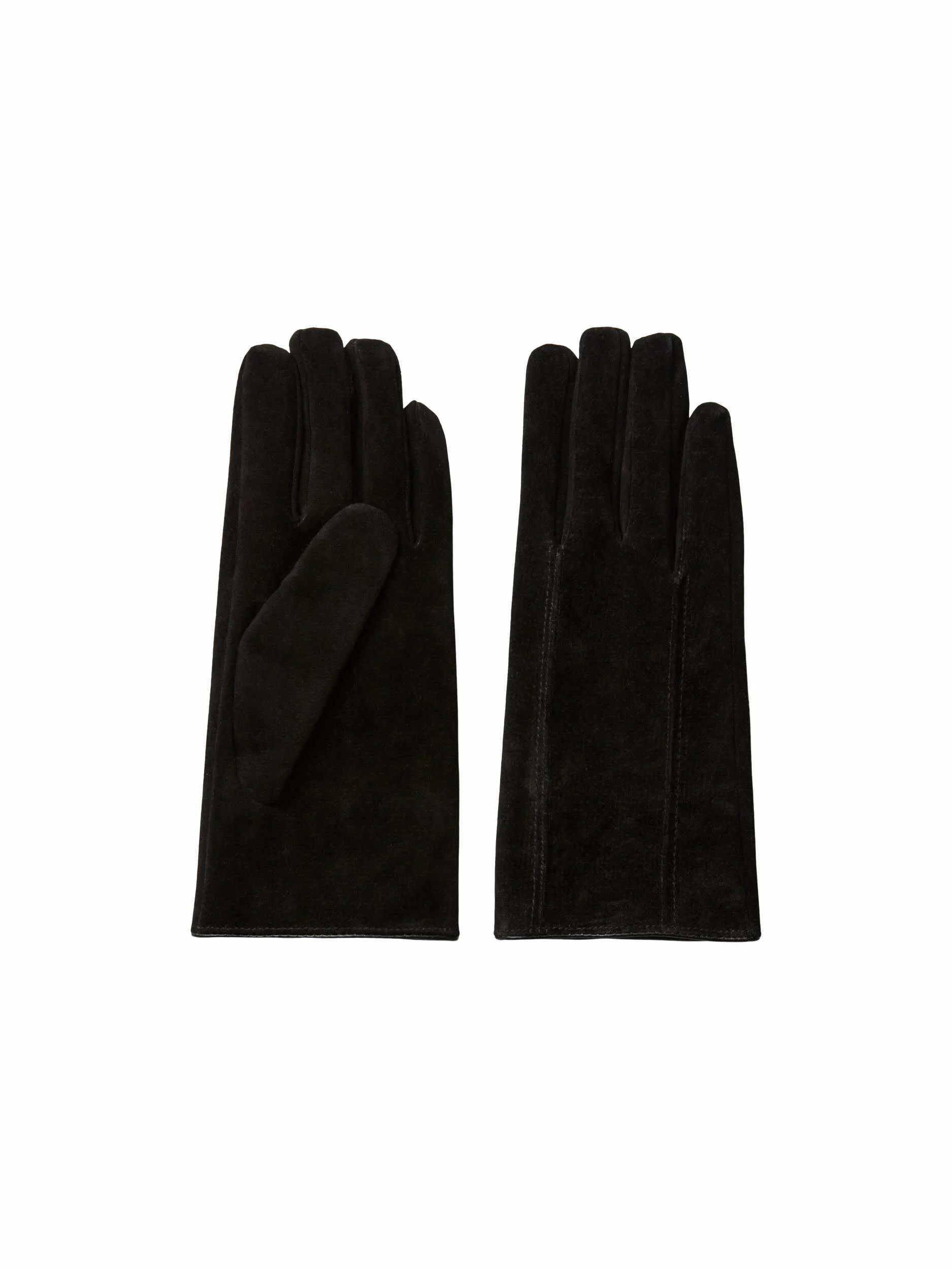 PIECES Damen Handschuh Schwarz Leder PIECES Damen Handschuh Schwarz Leder