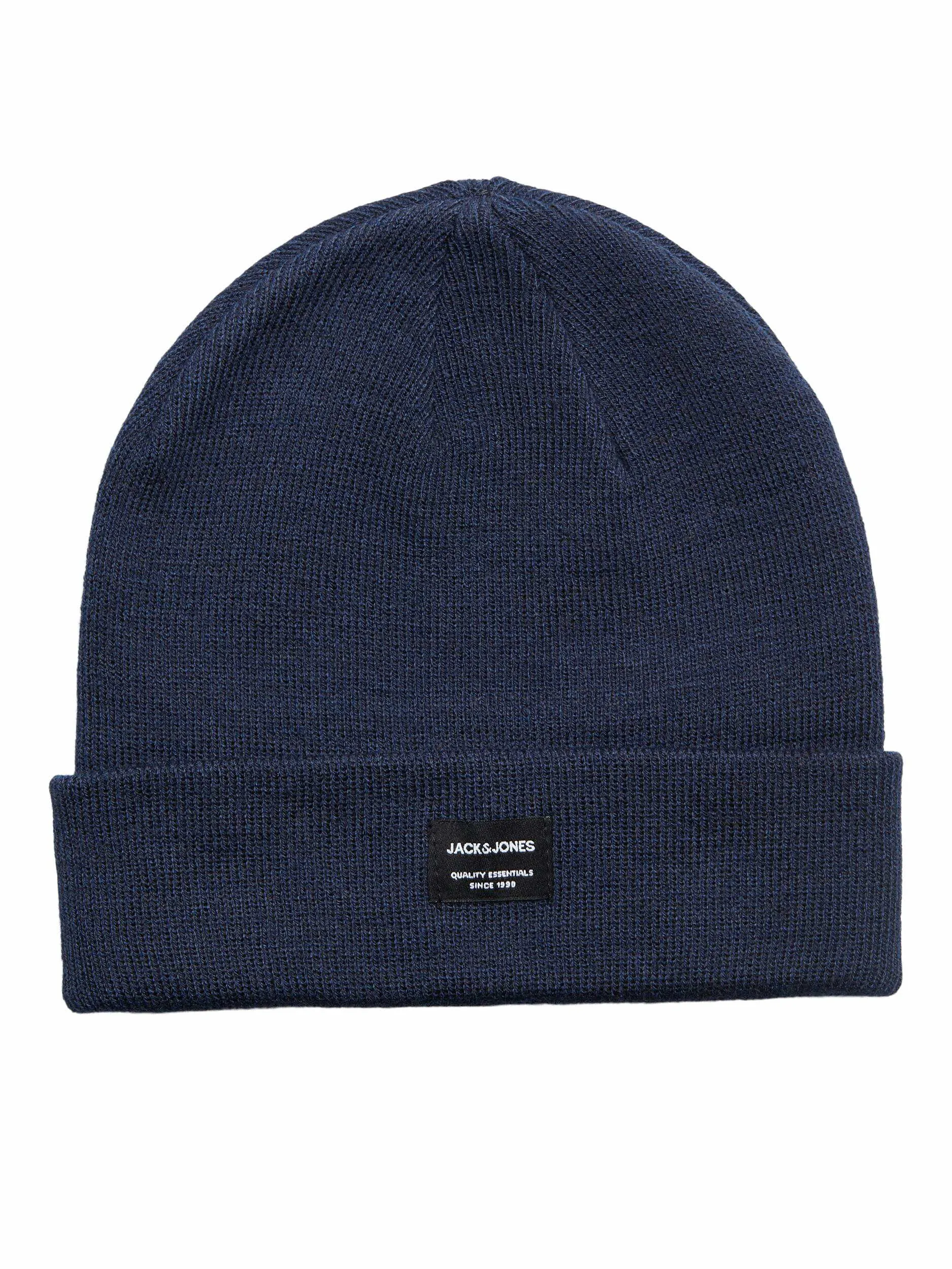 JACK & JONES Umschlag, Feinstrick Mütze Blau Textil 