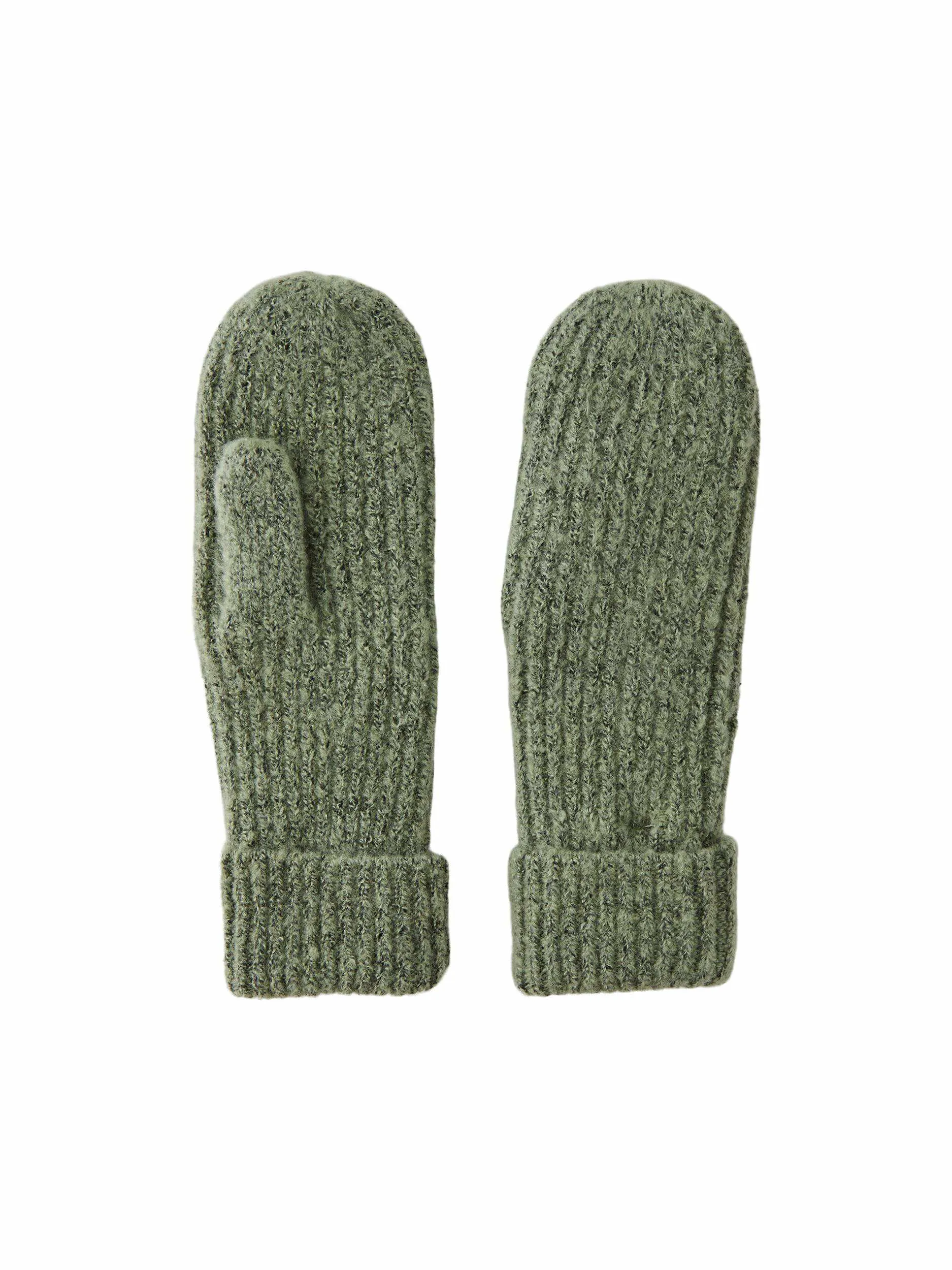 PIECES Armabschluss mit Umschlag Strickhandschuh Pastelgrün Textil PIECES Armabschluss mit Umschlag Strickhandschuh Pastelgrün Textil