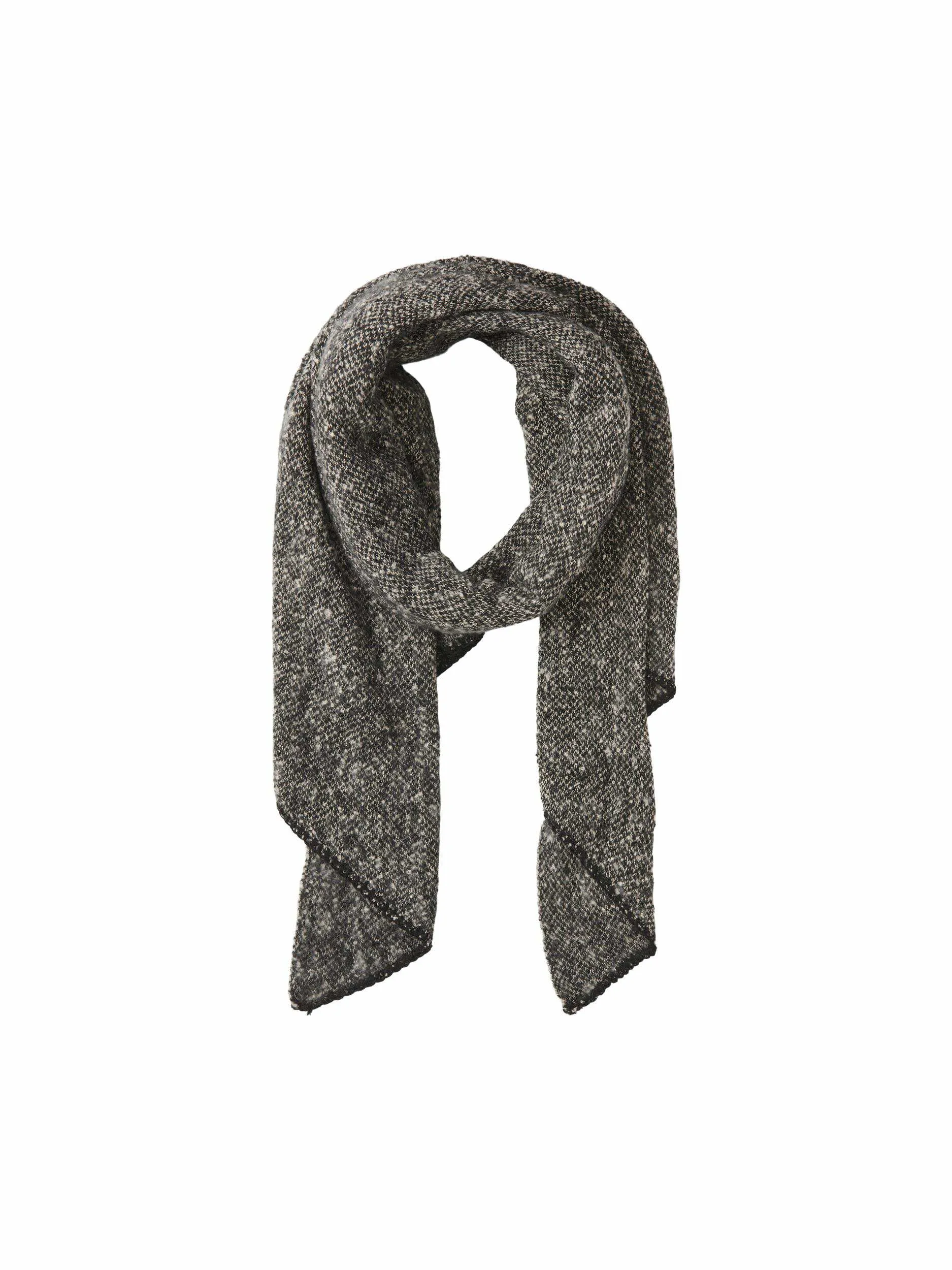 PIECES ohne Struktur Schal Schwarz Textil PIECES ohne Struktur Schal Schwarz Textil