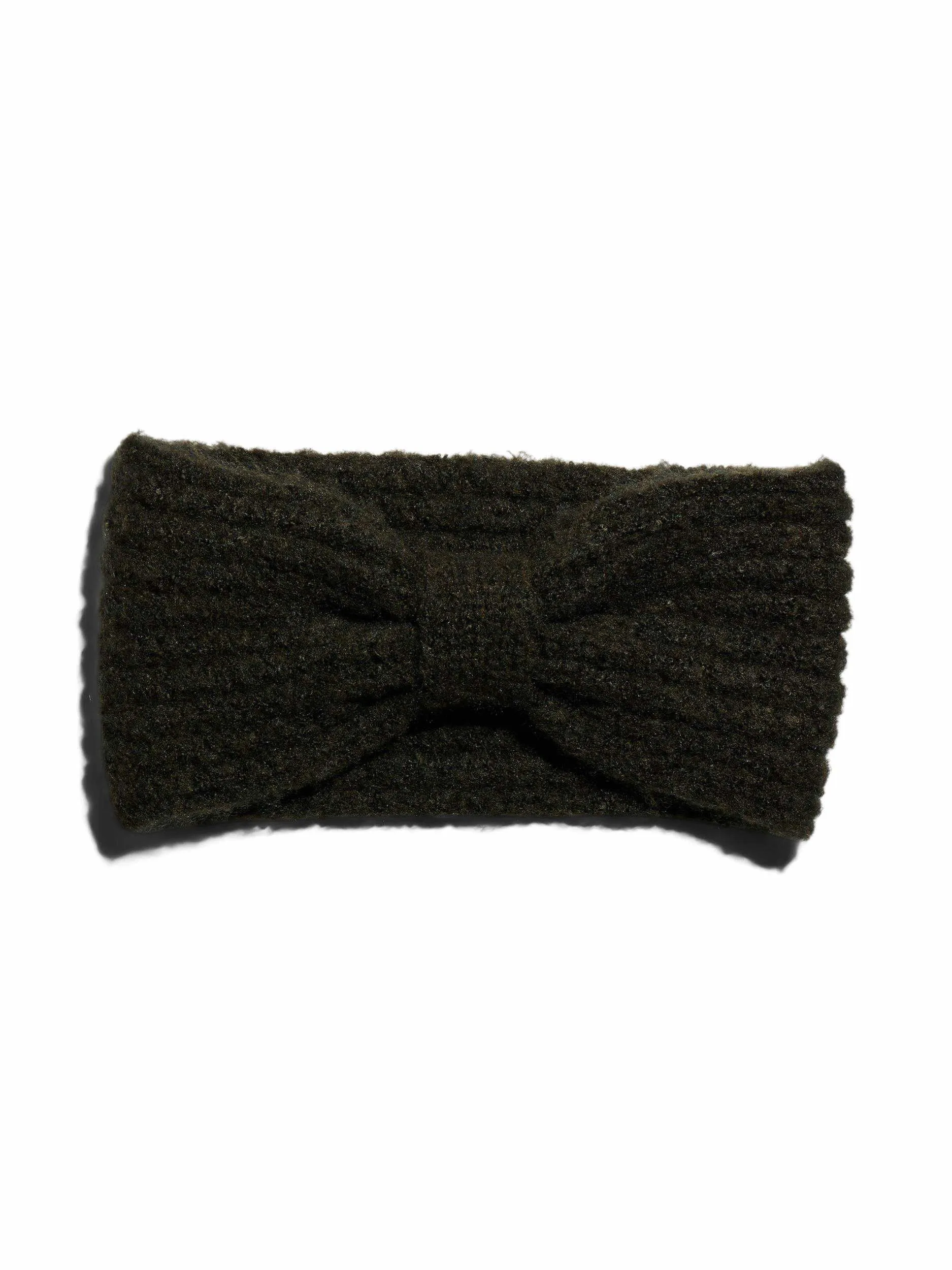 PIECES vorne schmaler=Wollring Stirnband Dunkelgrün Textil PIECES vorne schmaler=Wollring Stirnband Dunkelgrün Textil