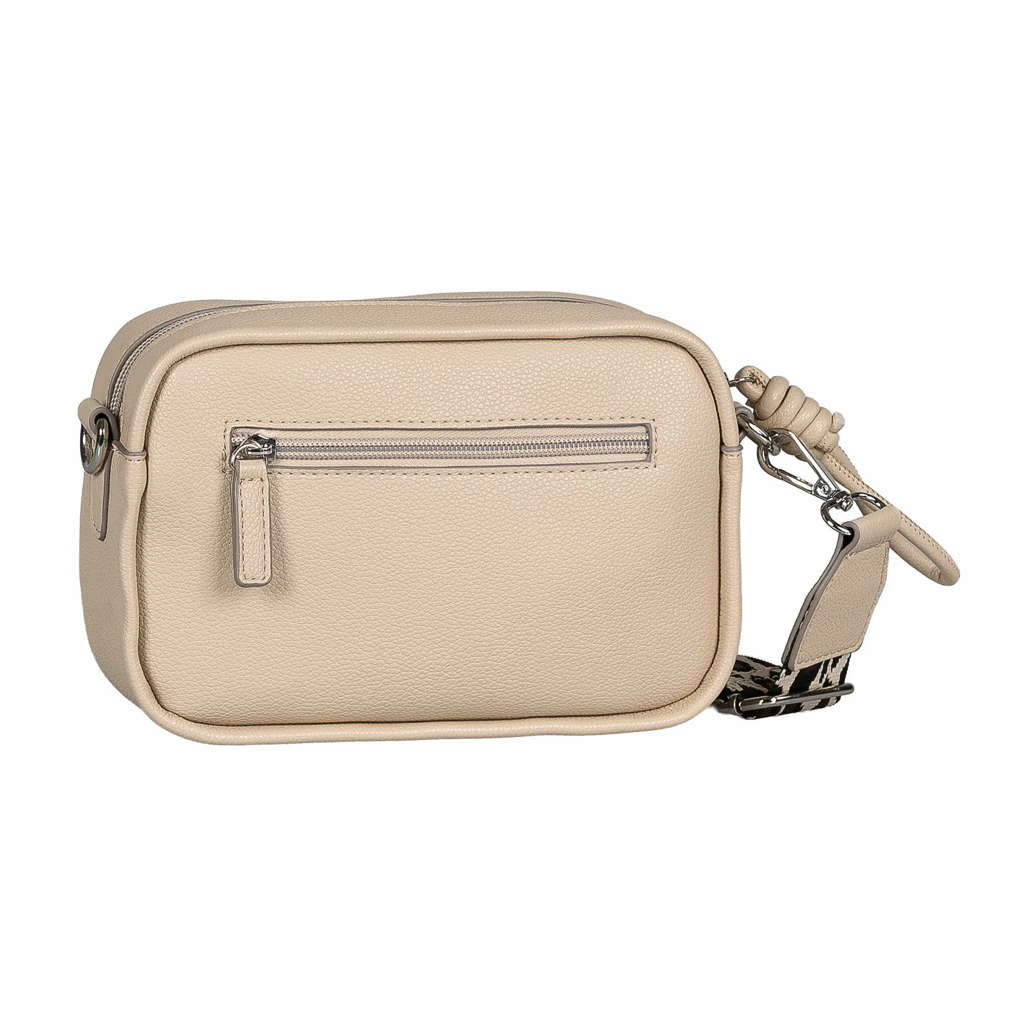 TOM TAILOR Umhängetasche Beige Lederimitat 