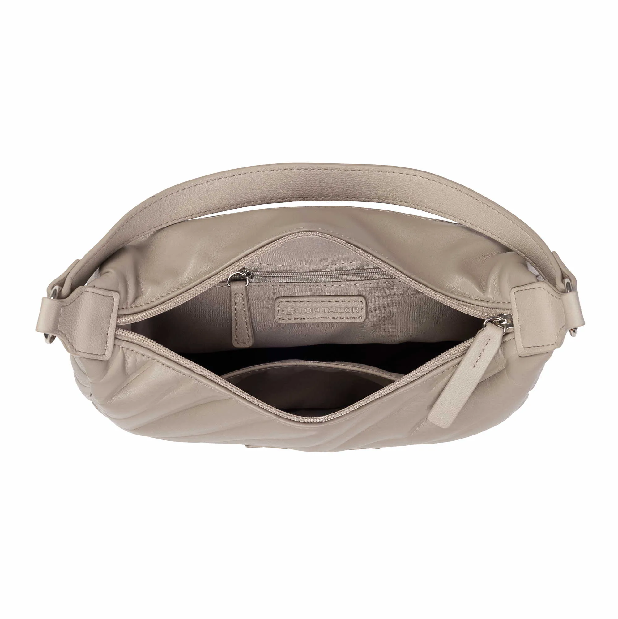 TOM TAILOR Henkeltasche Hellgrau Lederimitat TOM TAILOR Henkeltasche Hellgrau Lederimitat