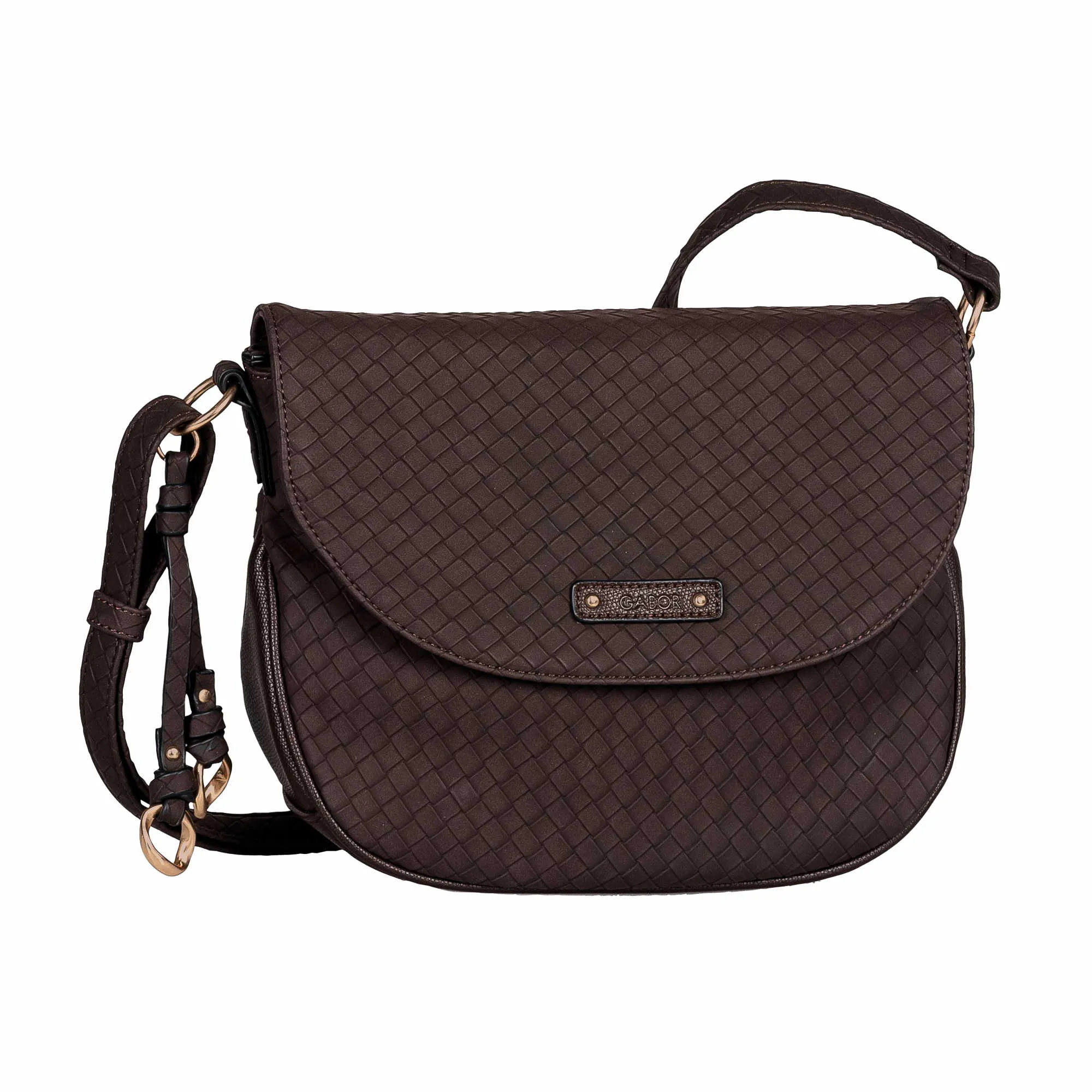 GABOR Handtasche mit Überschlag Braun Lederimitat GABOR Handtasche mit Überschlag Braun Lederimitat