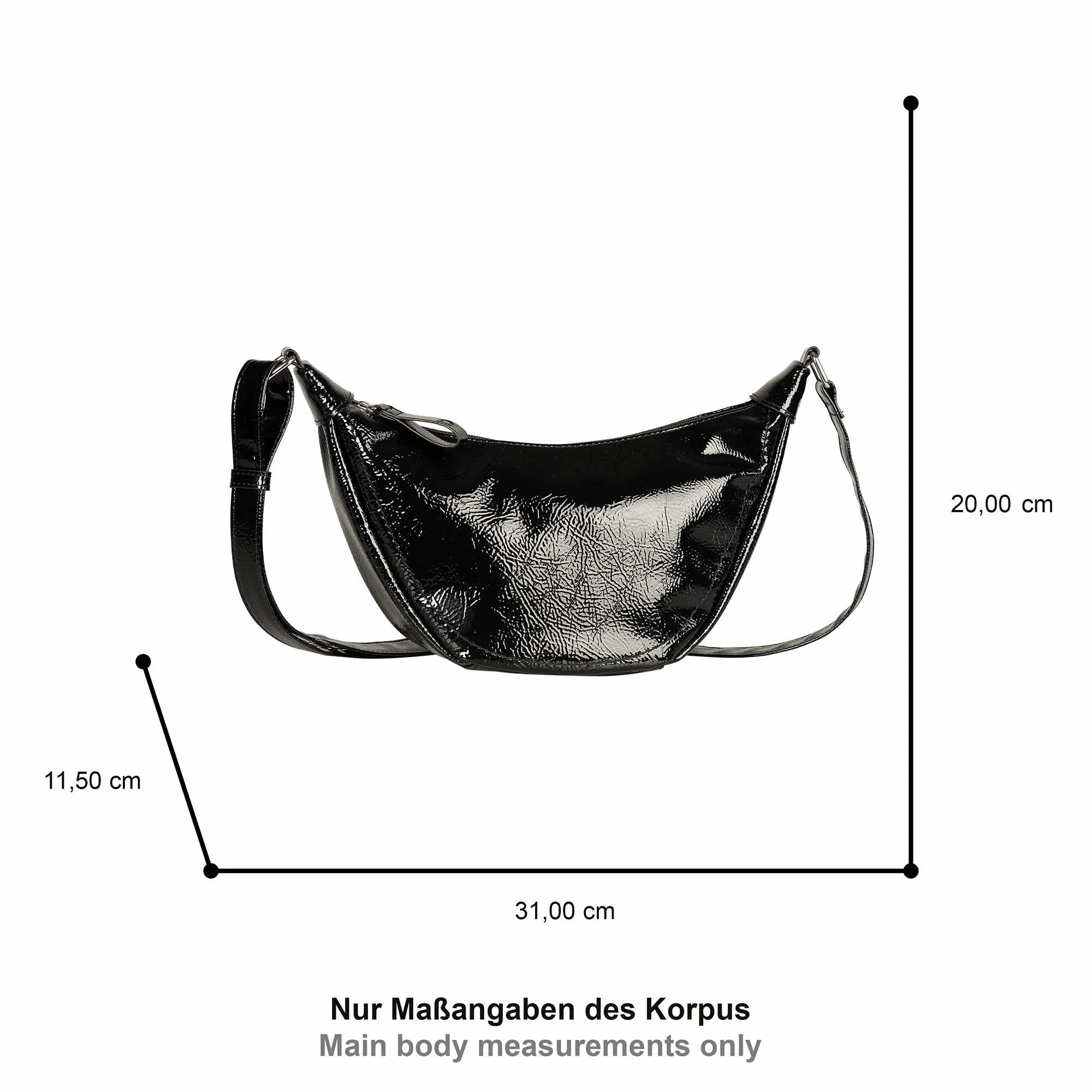 TOM TAILOR Gürteltasche / Bodybag Schwarz Lederimitat TOM TAILOR Gürteltasche / Bodybag Schwarz Lederimitat